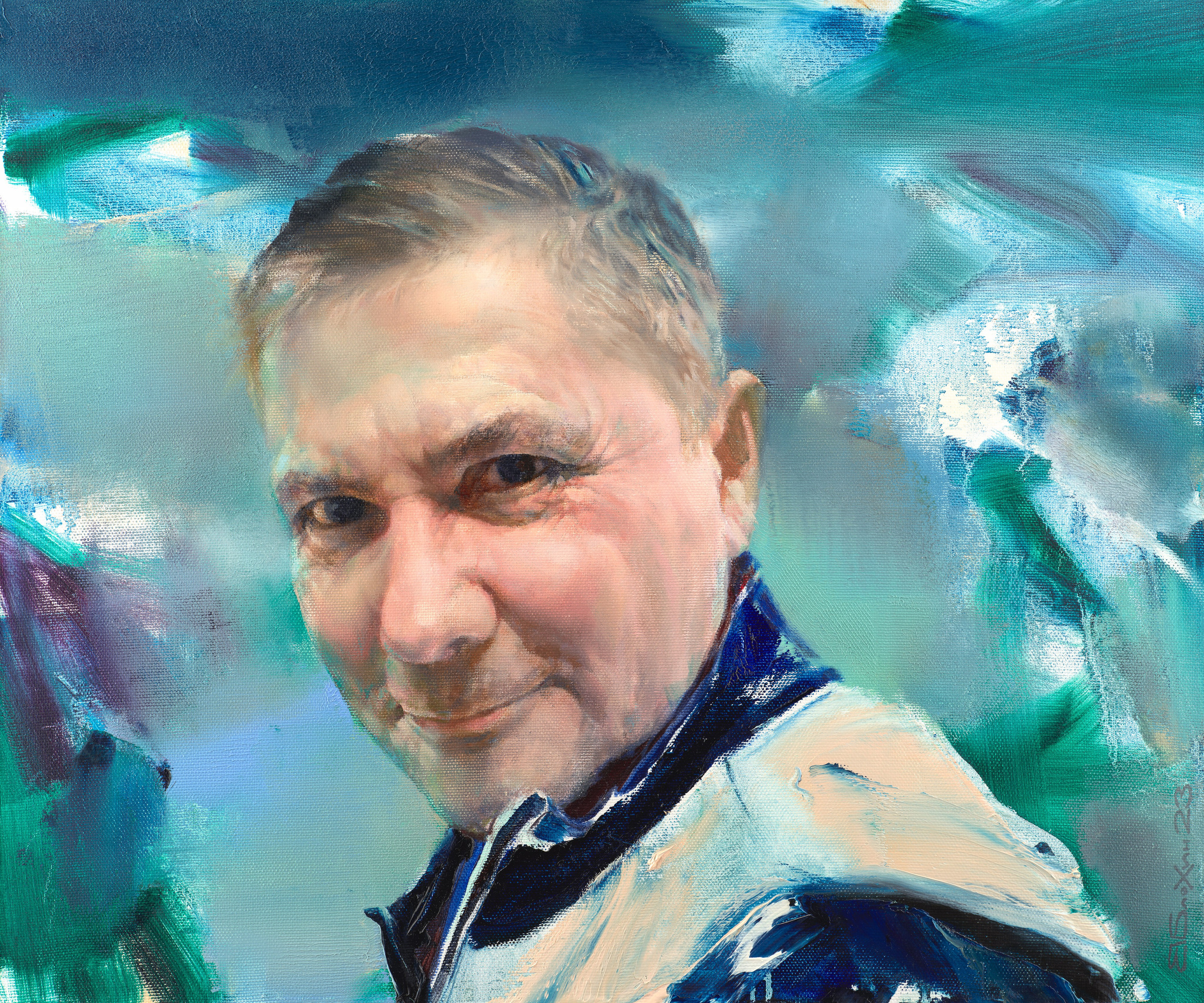 «Портрет доктора Гаврилова» - Валерий Блохин (холст, масло, 60x50 см, 2023 (350MP)