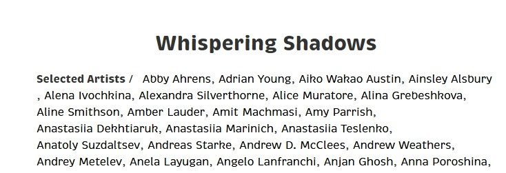 Whispering Shadows Curated by Float Magazine. Арт фотограф Алина Гребешкова, Химки, Москва