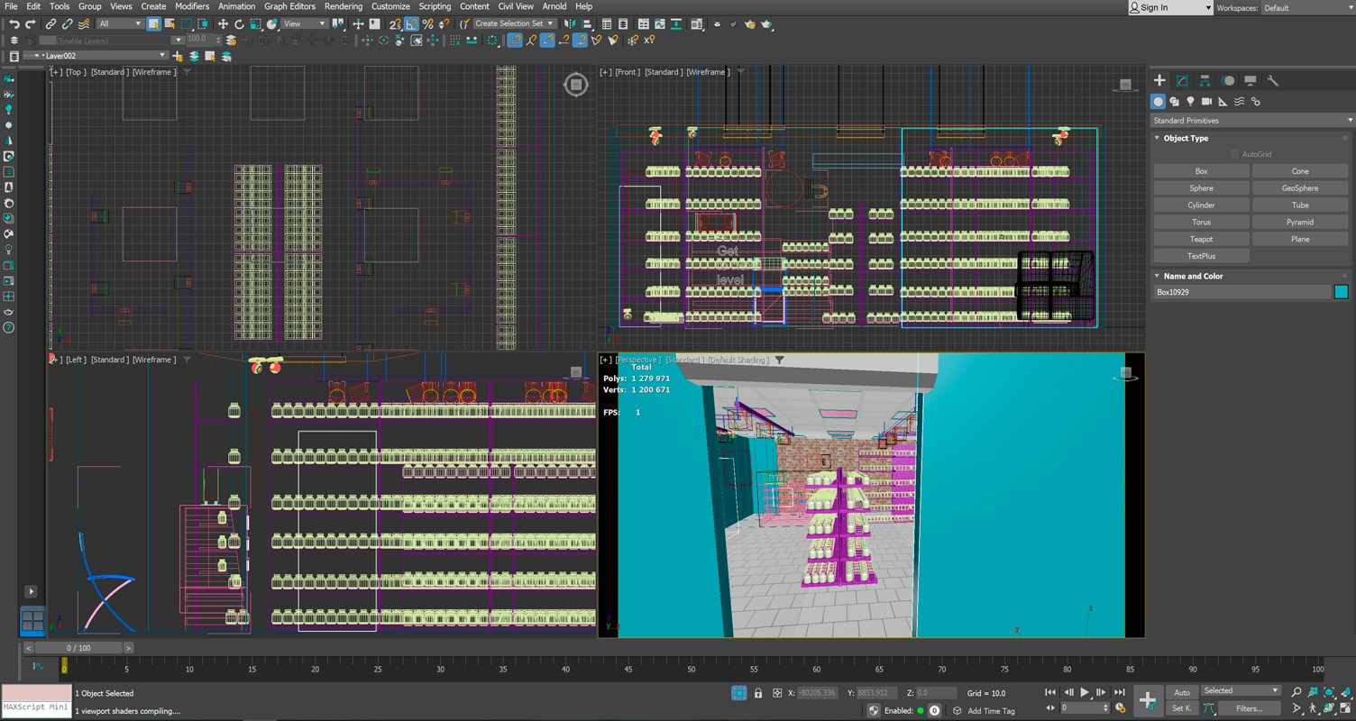 3D-визуализация магазина спортивного питания без окон с кирпичной стеной — Владивосток | Портфолио