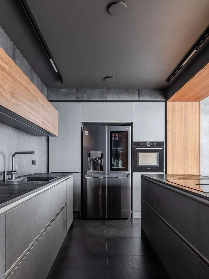 Квартира для молодого IT-специалиста площадью 250 м² на 21 этаже. Студия дизайна интерьера «Строчка» | Москва, Санкт-Петербург, Самара, Казань, Тольятти, Ульяновск и другие города России