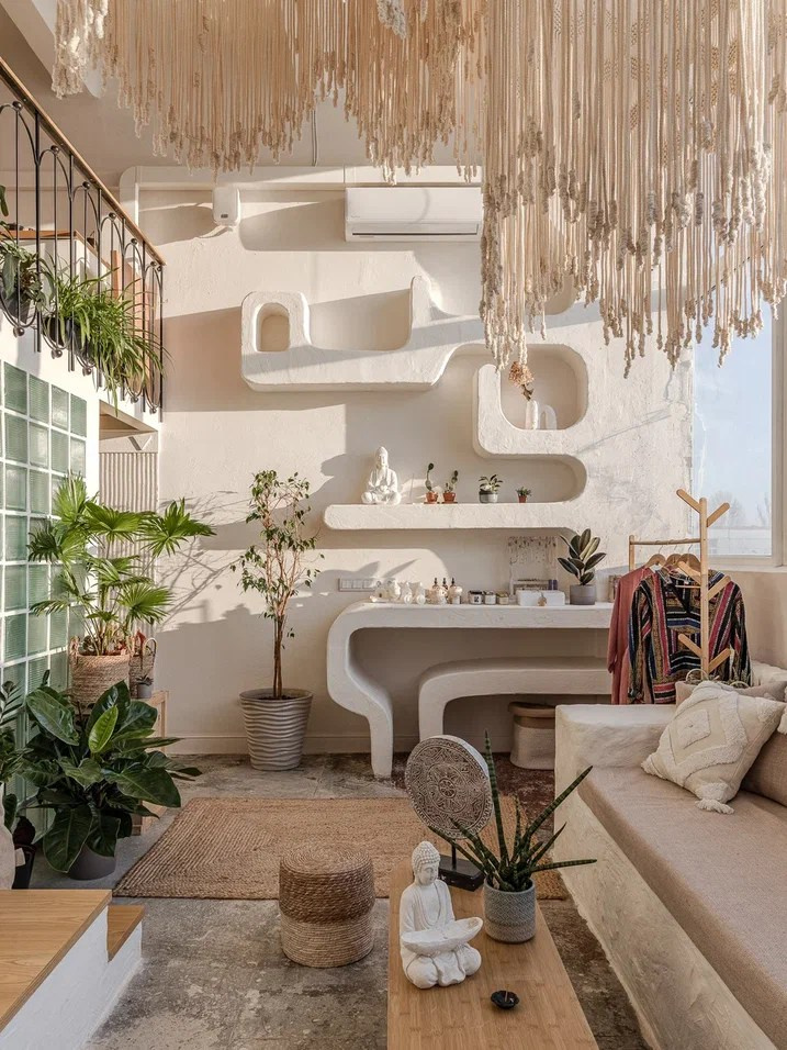 Дизайн интерьера йога-студии «Сестра Луна» в Самаре, Тольятти. Студия дизайна интерьера «Строчка» | Москва, Санкт-Петербург, Самара, Казань, Тольятти, Ульяновск и другие города России