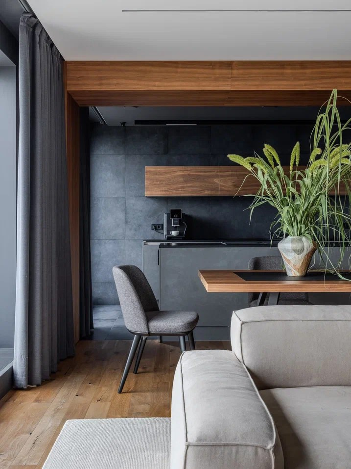 Квартира для молодого IT-специалиста площадью 250 м² на 21 этаже. Студия дизайна интерьера «Строчка» | Москва, Санкт-Петербург, Самара, Казань, Тольятти, Ульяновск и другие города России