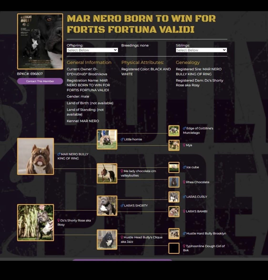 Родословная нашего Вэла, с изображением предков