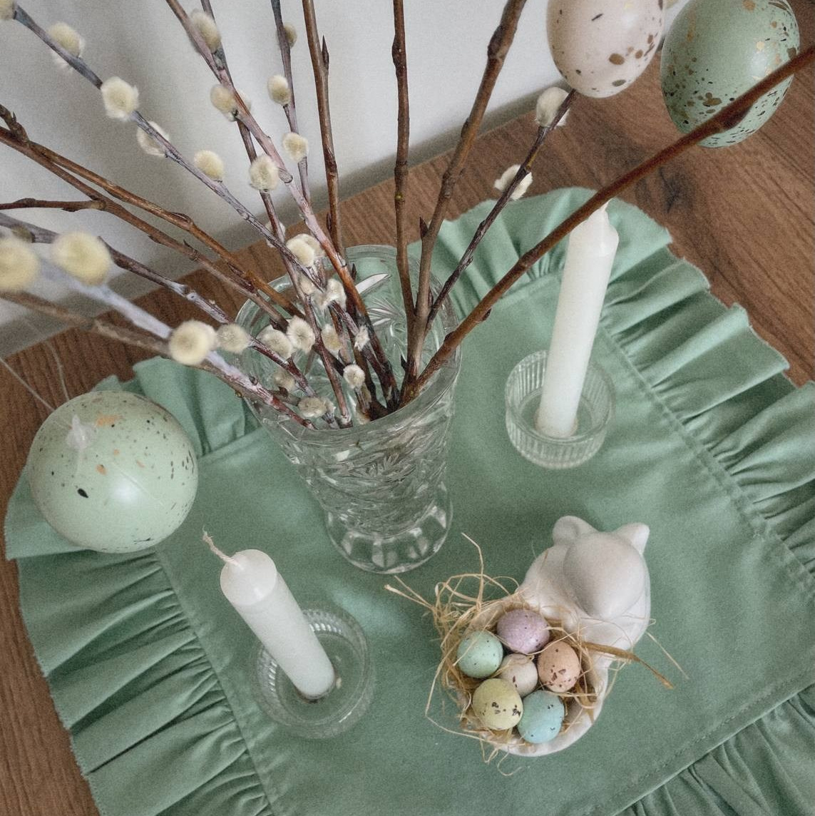 065 Салфетка с рюшами. Эко-одежда для детей