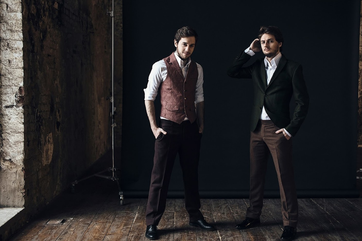 Съемка для дуэта ведущих Twin Brothers. Фотограф Игорь Цаплин