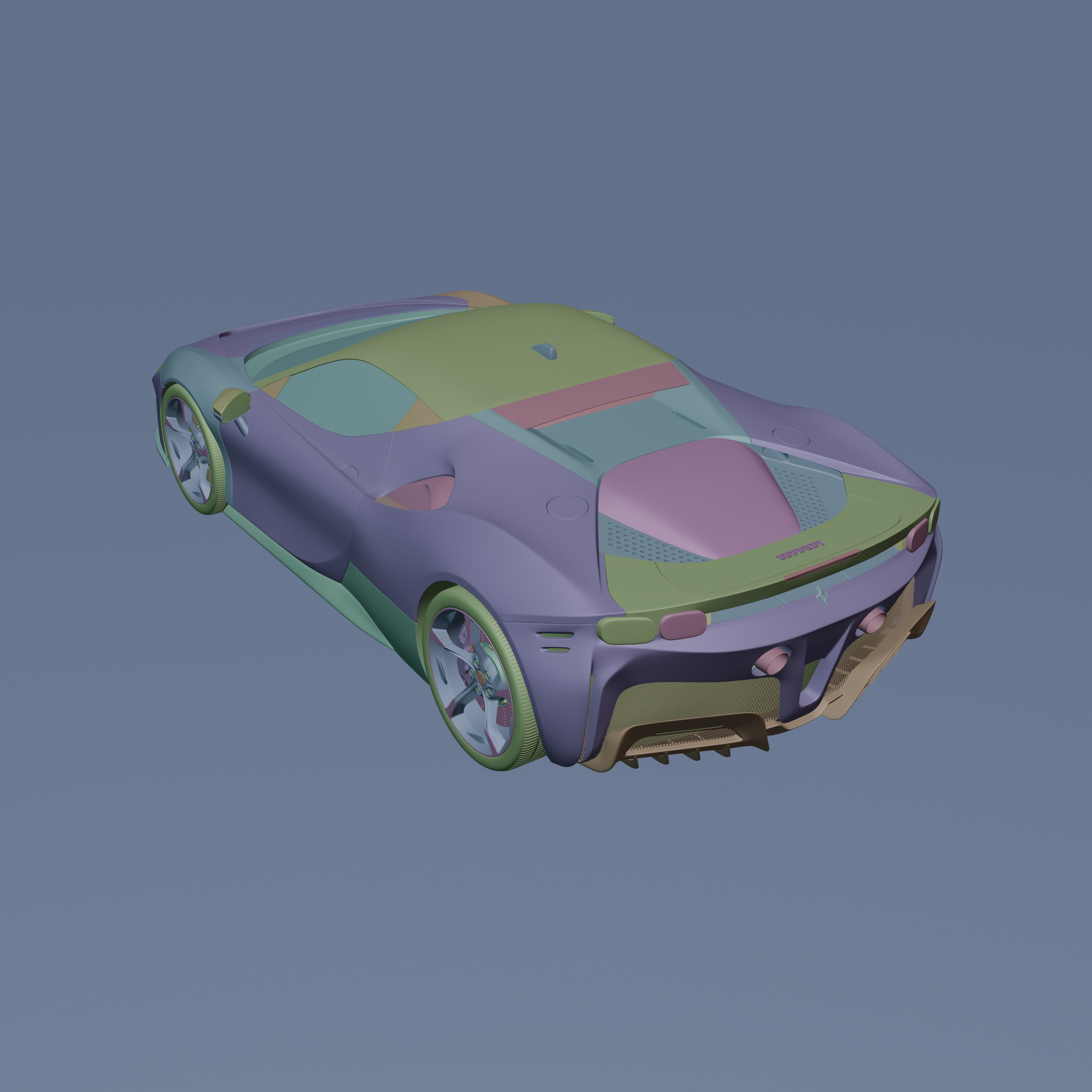 FerrariSF90. Архитектурная визуализация