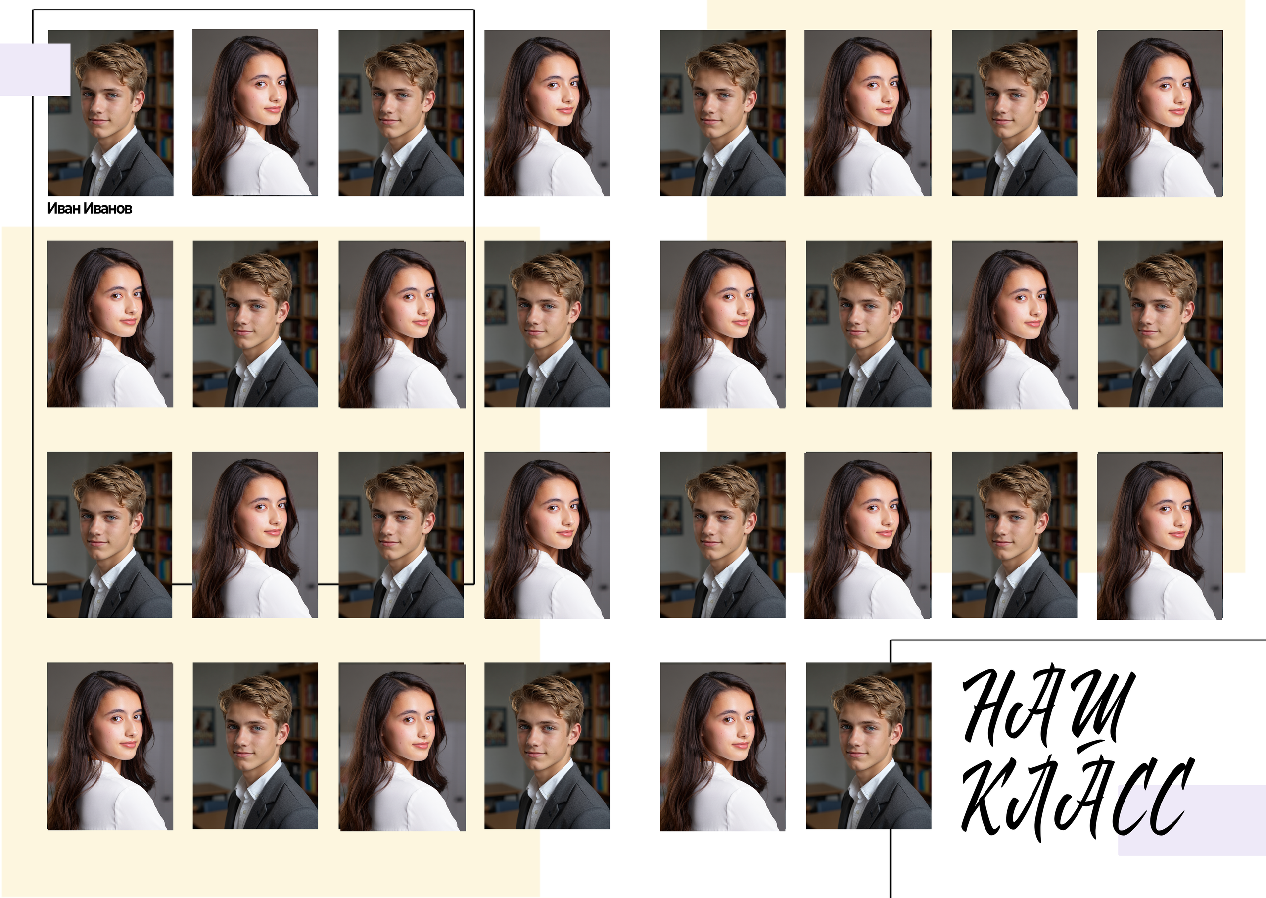 Дизайн макета выпускного альбома