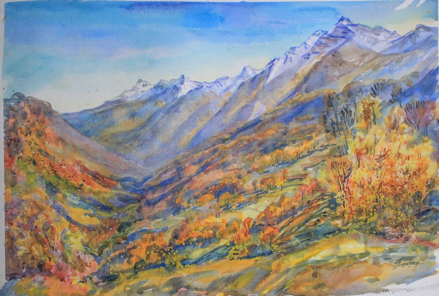 Пейзажи художника Галины Поплавской. Свет акварели Галины Поплавской