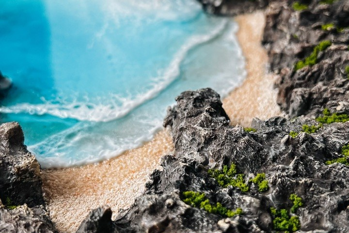 Seatales — эпоксидная смола и спиртовые чернила