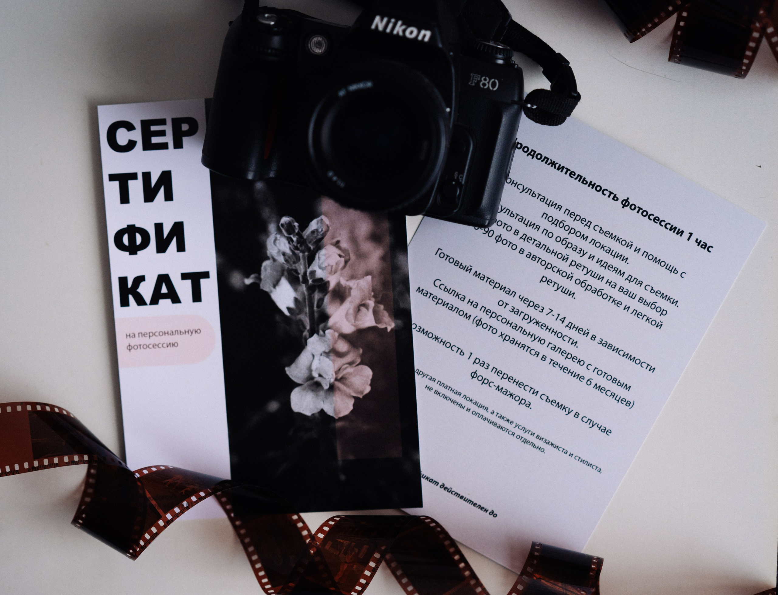 Сертификат. Репортажный и портретный фотограф в Алматы — Дарья Фёдорова