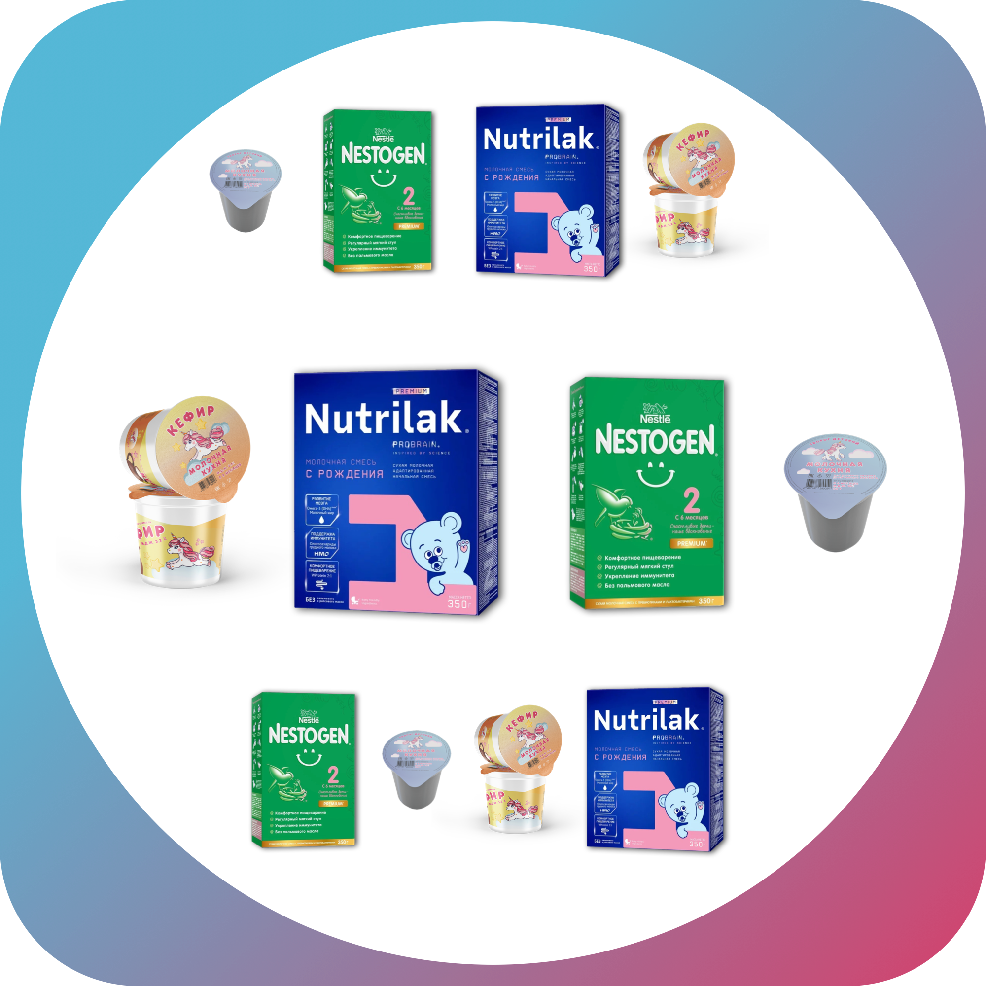 Варианты наборов бесплатного питания