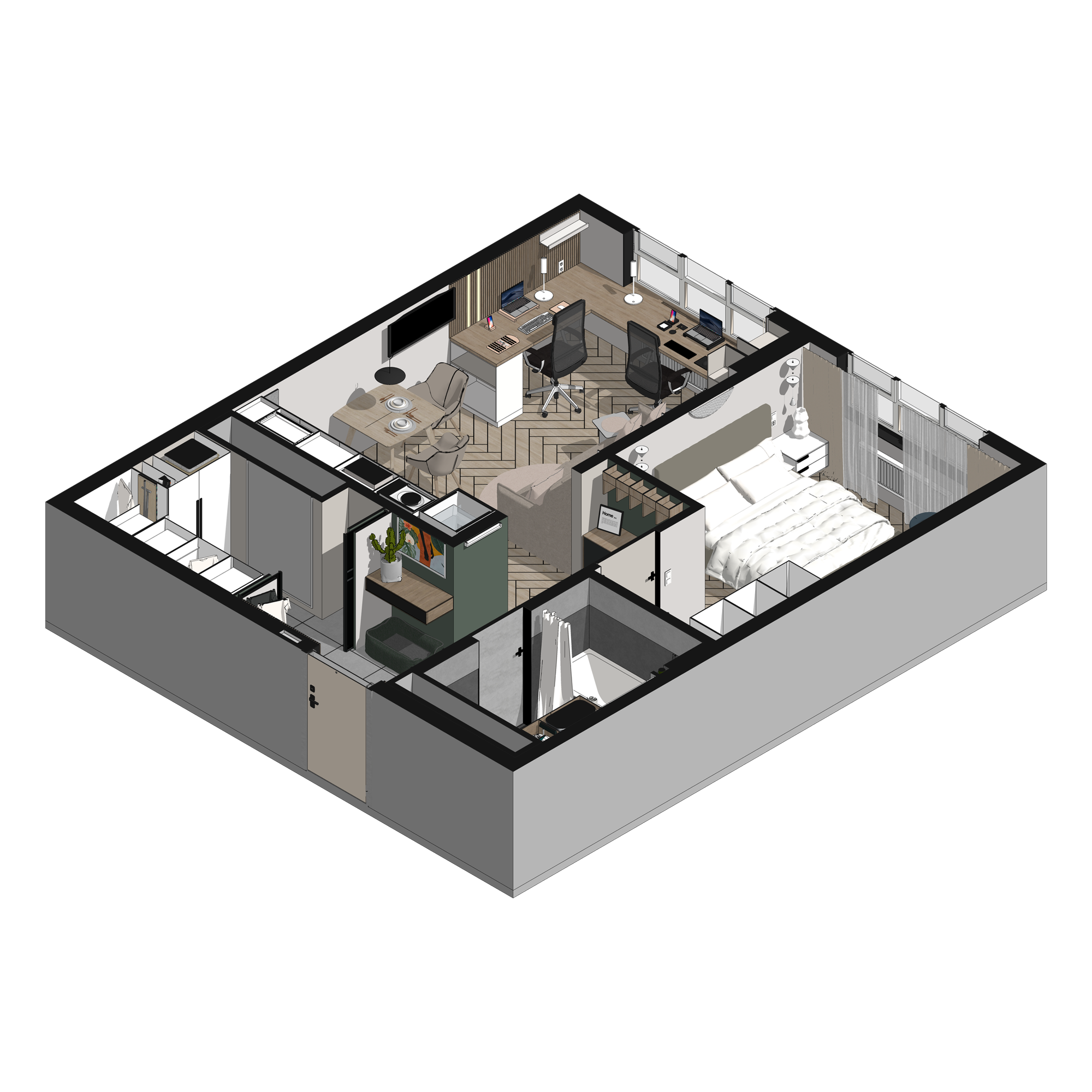 Sketchup. 3D визуализация интерьера и архитектурной среды