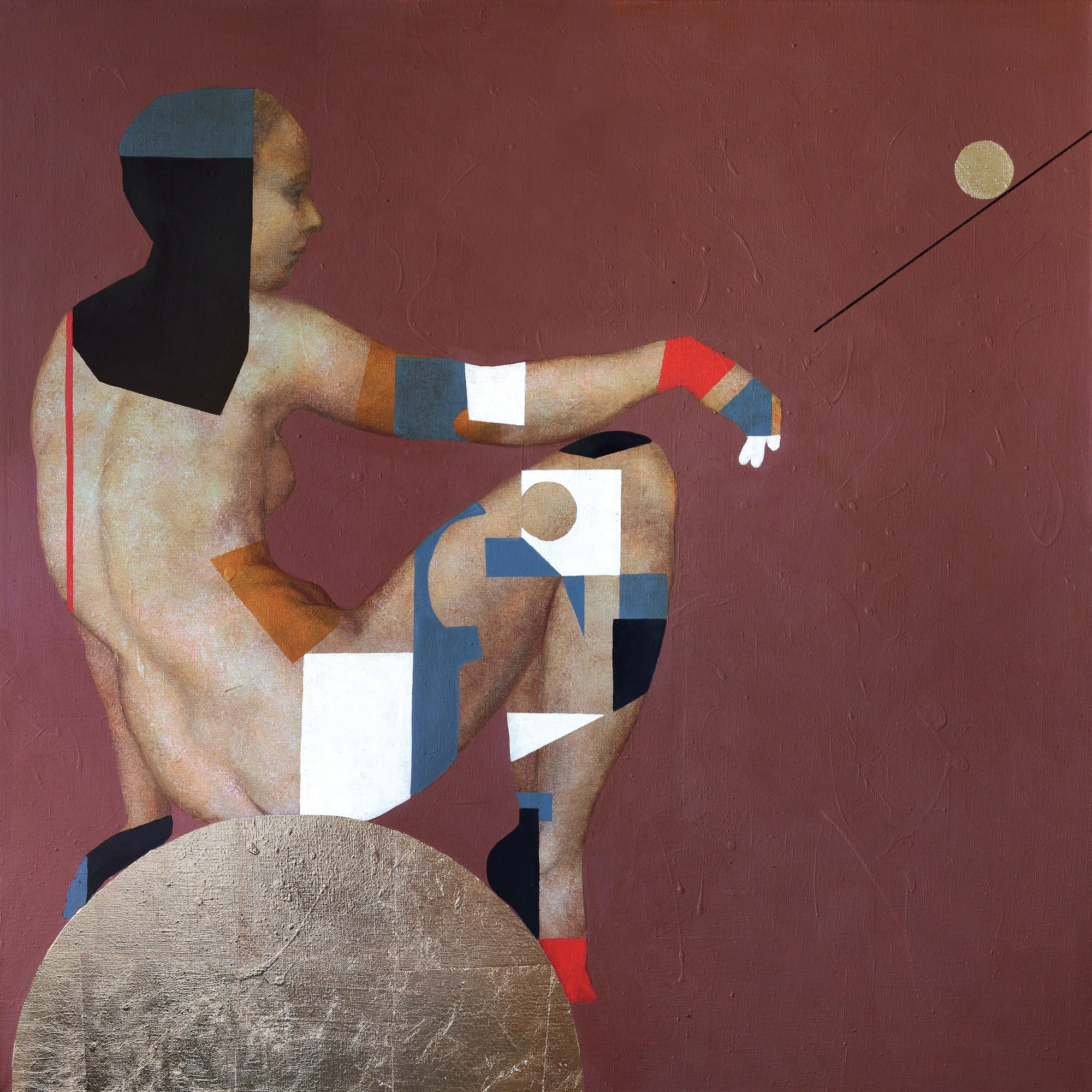 Холст, акрил, 100х100 см