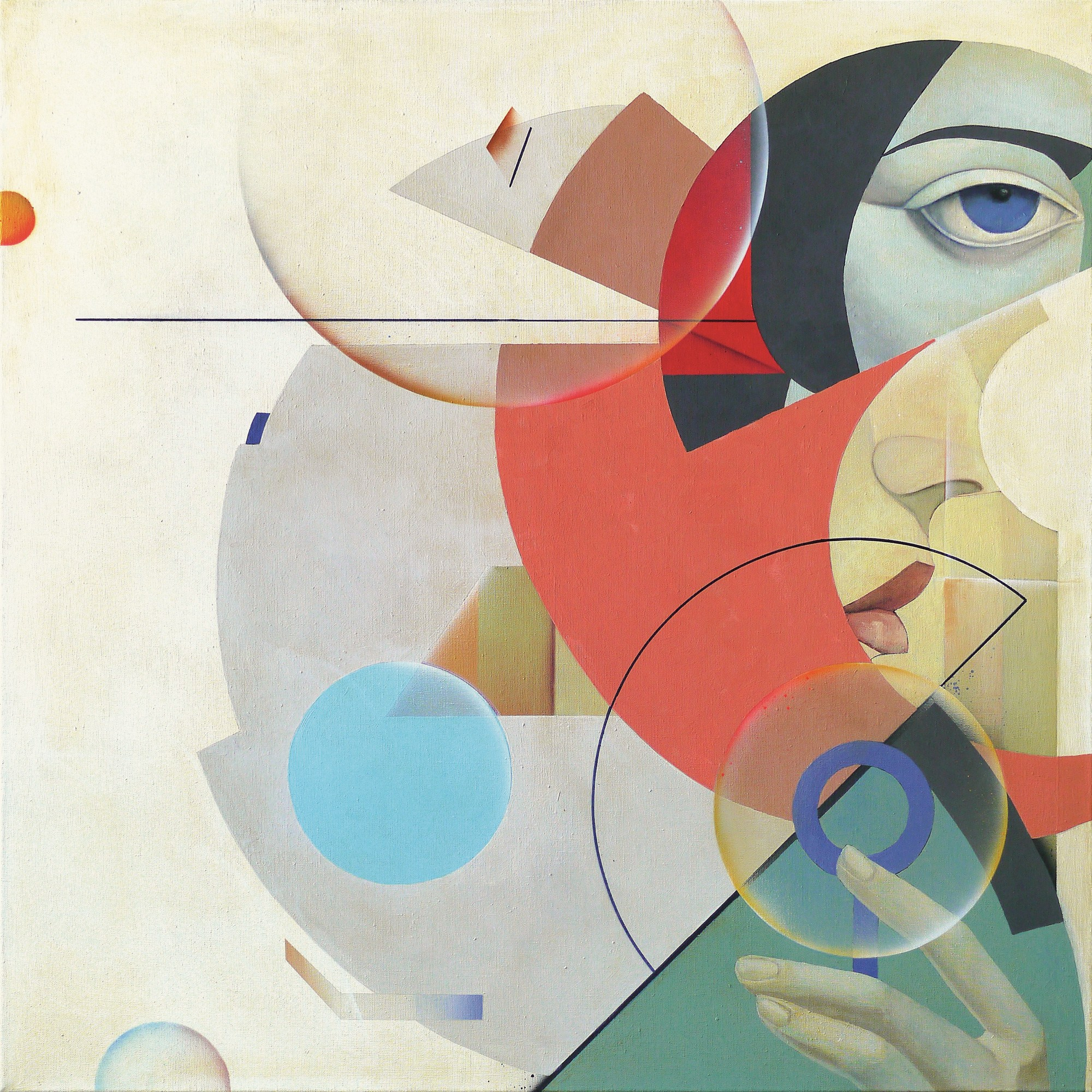 Мыльные пузыри. Художник Ольга Рикун. Москва