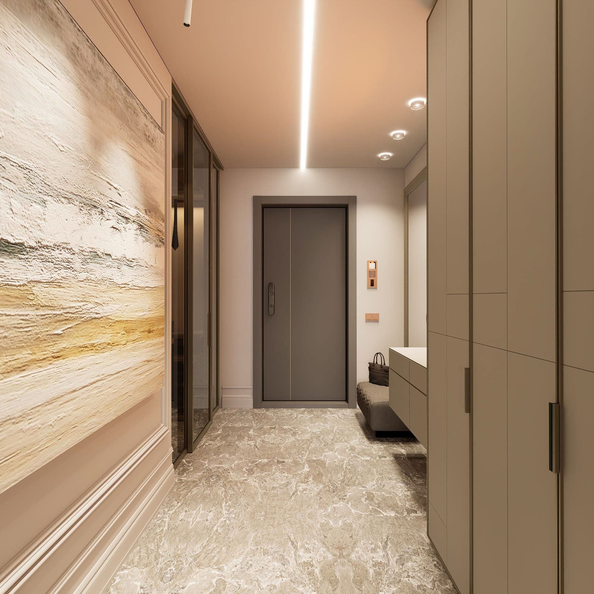 Квартира ЖК Дежнев-4. Архитектурно-дизайнерское бюро ROOMS