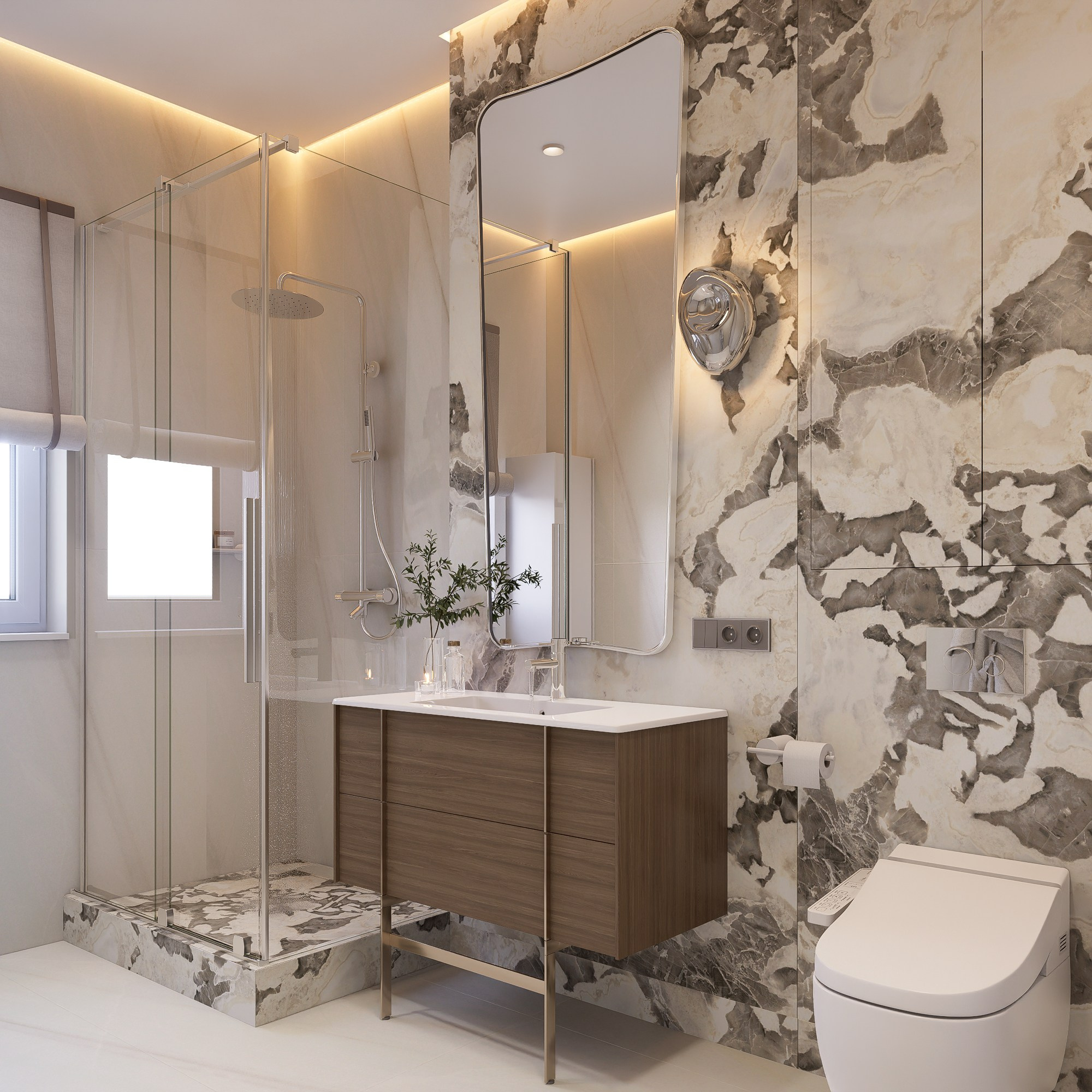 Фьерд 2-х комнатный. Архитектурно-дизайнерское бюро ROOMS