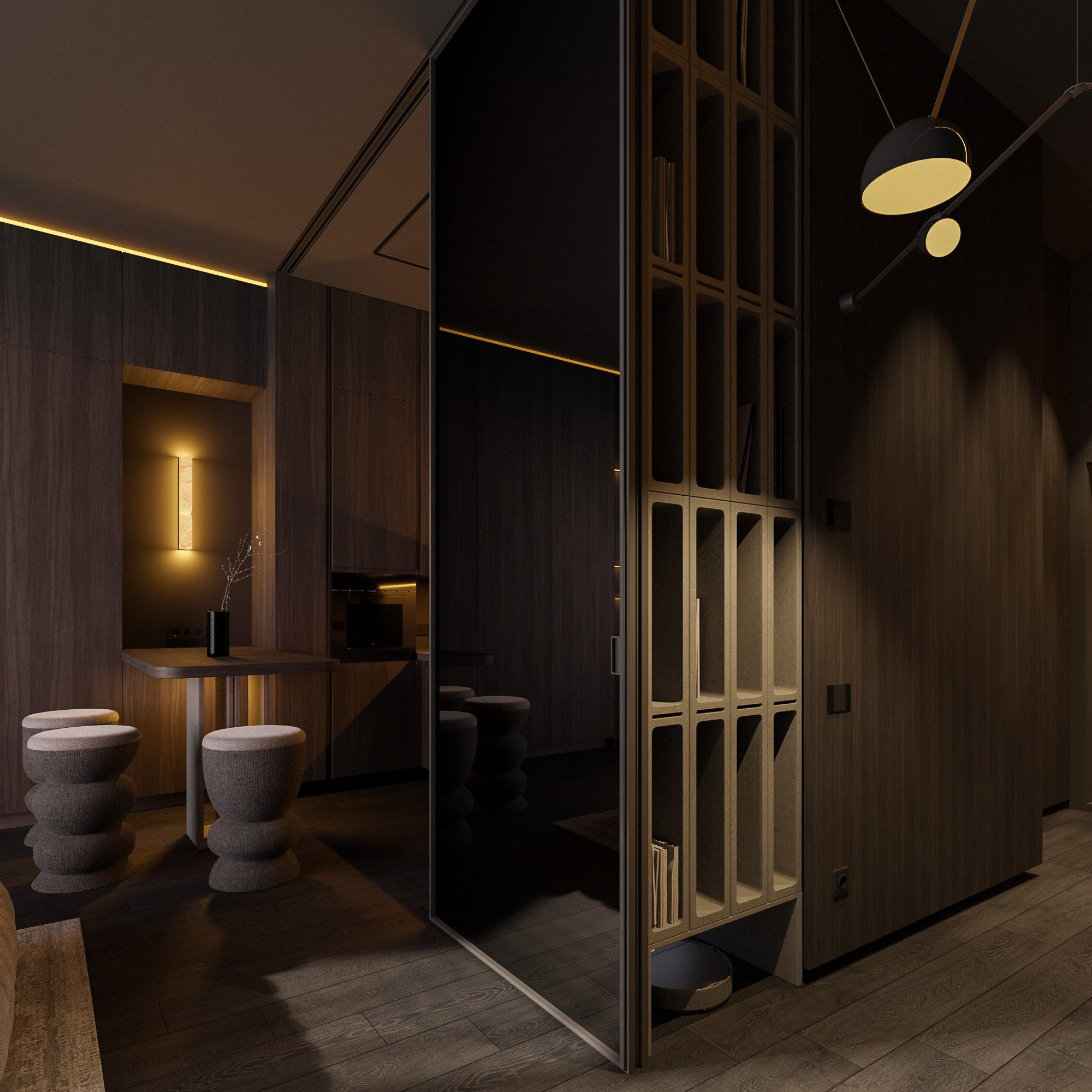 Квартира ЖК Премиум Парк г. Владивосток. Архитектурно-дизайнерское бюро ROOMS