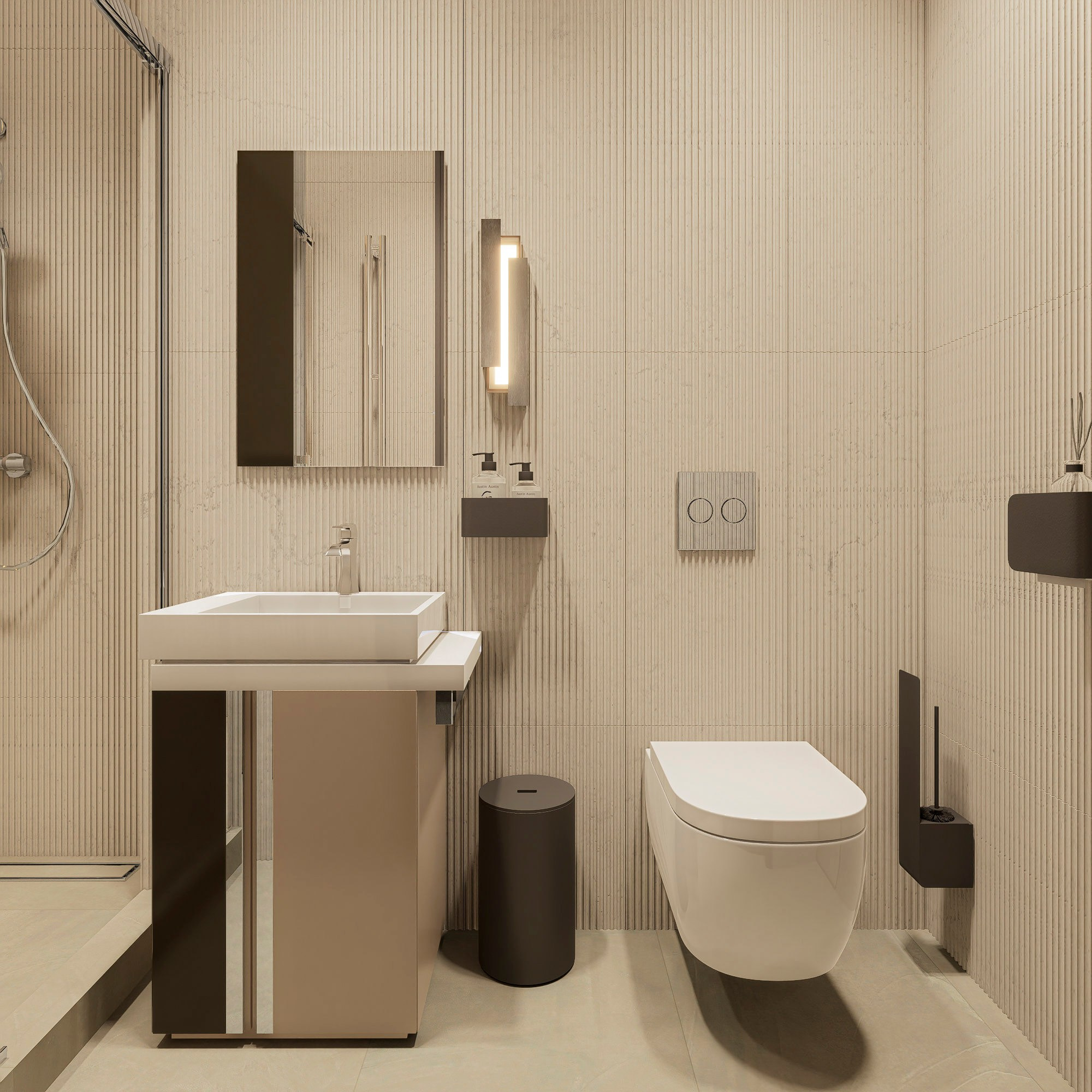 Квартира ЖК Полюса. Архитектурно-дизайнерское бюро ROOMS