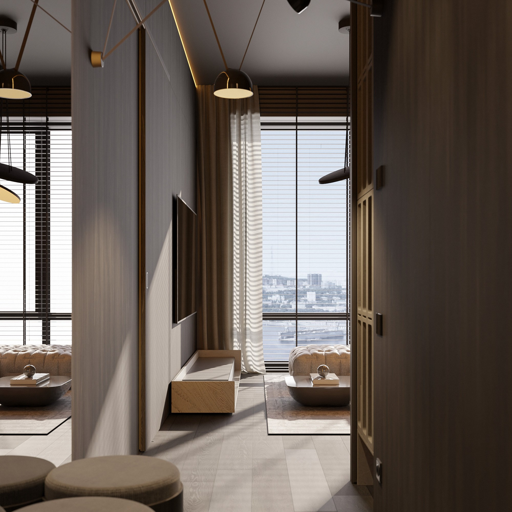 Квартира ЖК Премиум Парк г. Владивосток. Архитектурно-дизайнерское бюро ROOMS