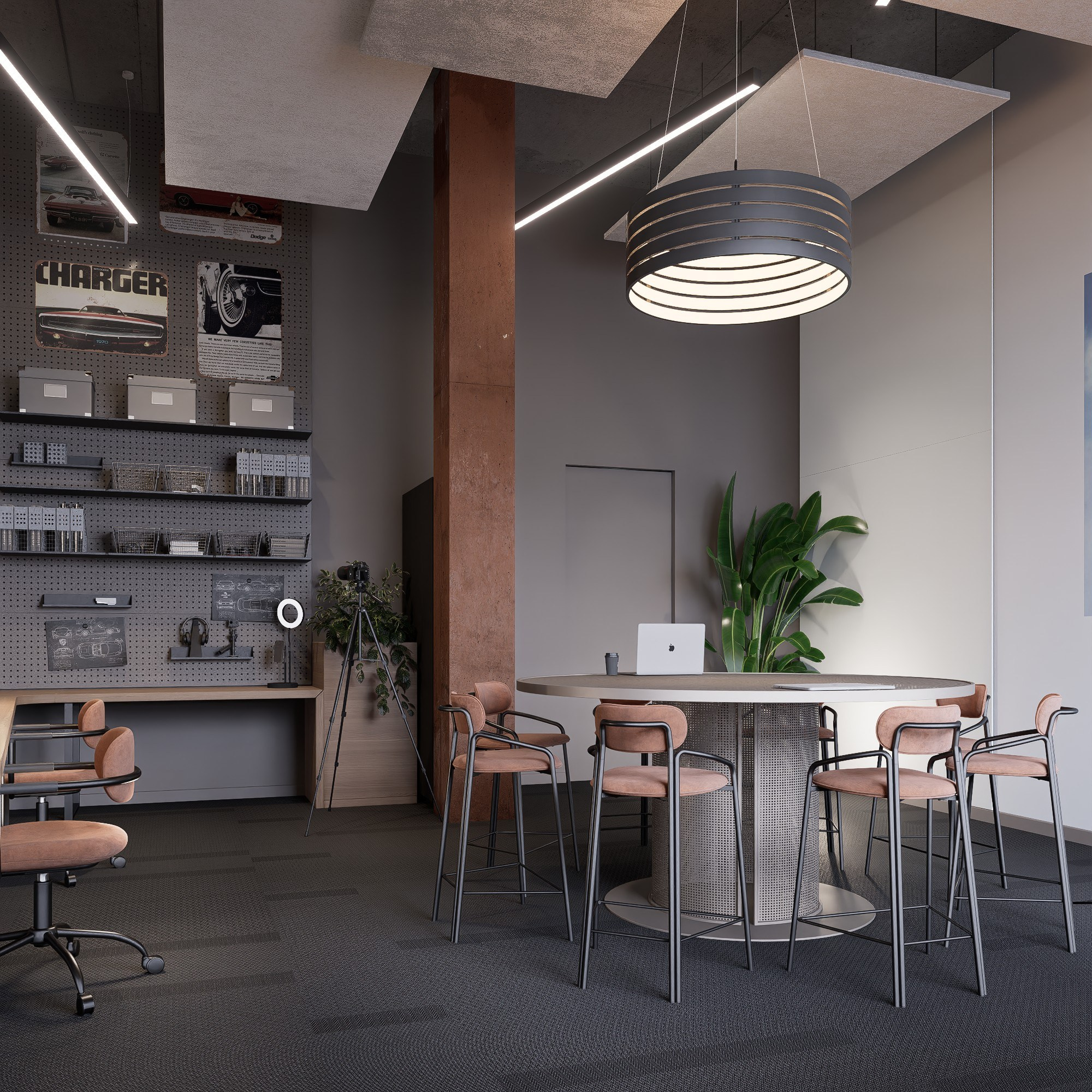 Дизайн проект офисных помещений компании REDRUM. Архитектурно-дизайнерское бюро ROOMS