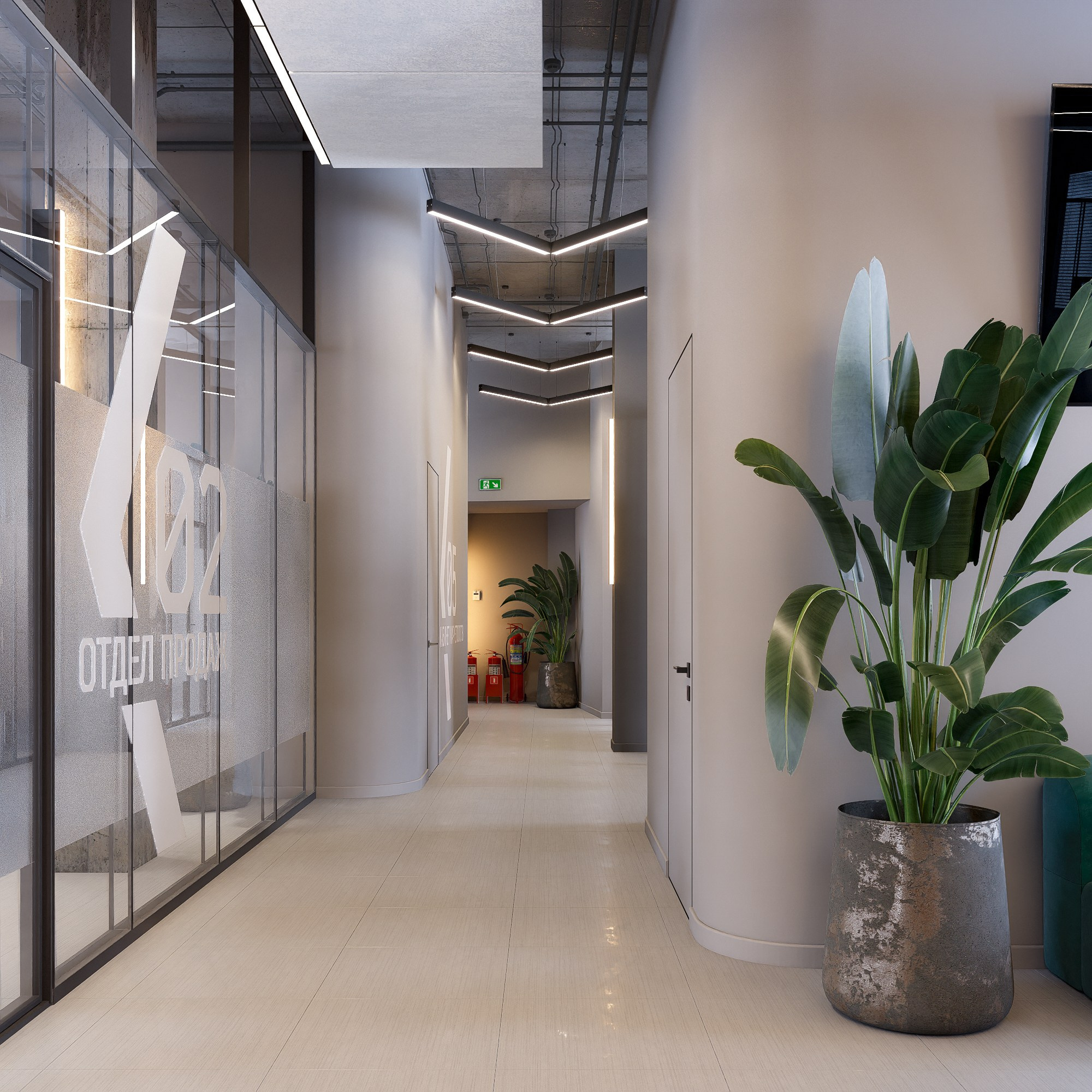 Концепция оформления коридора