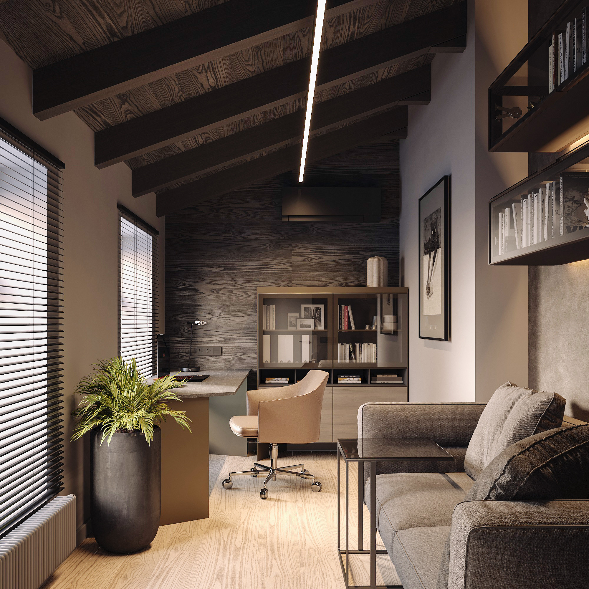 Загородный дом. Свирская. Второй этаж. Архитектурно-дизайнерское бюро ROOMS