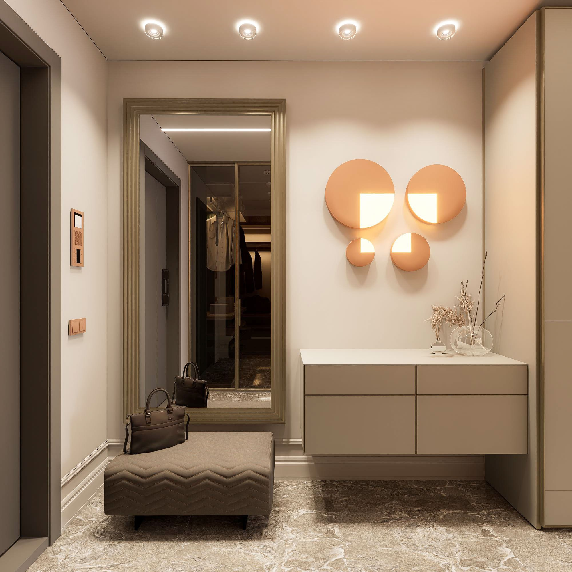 Квартира ЖК Дежнев-4. Архитектурно-дизайнерское бюро ROOMS