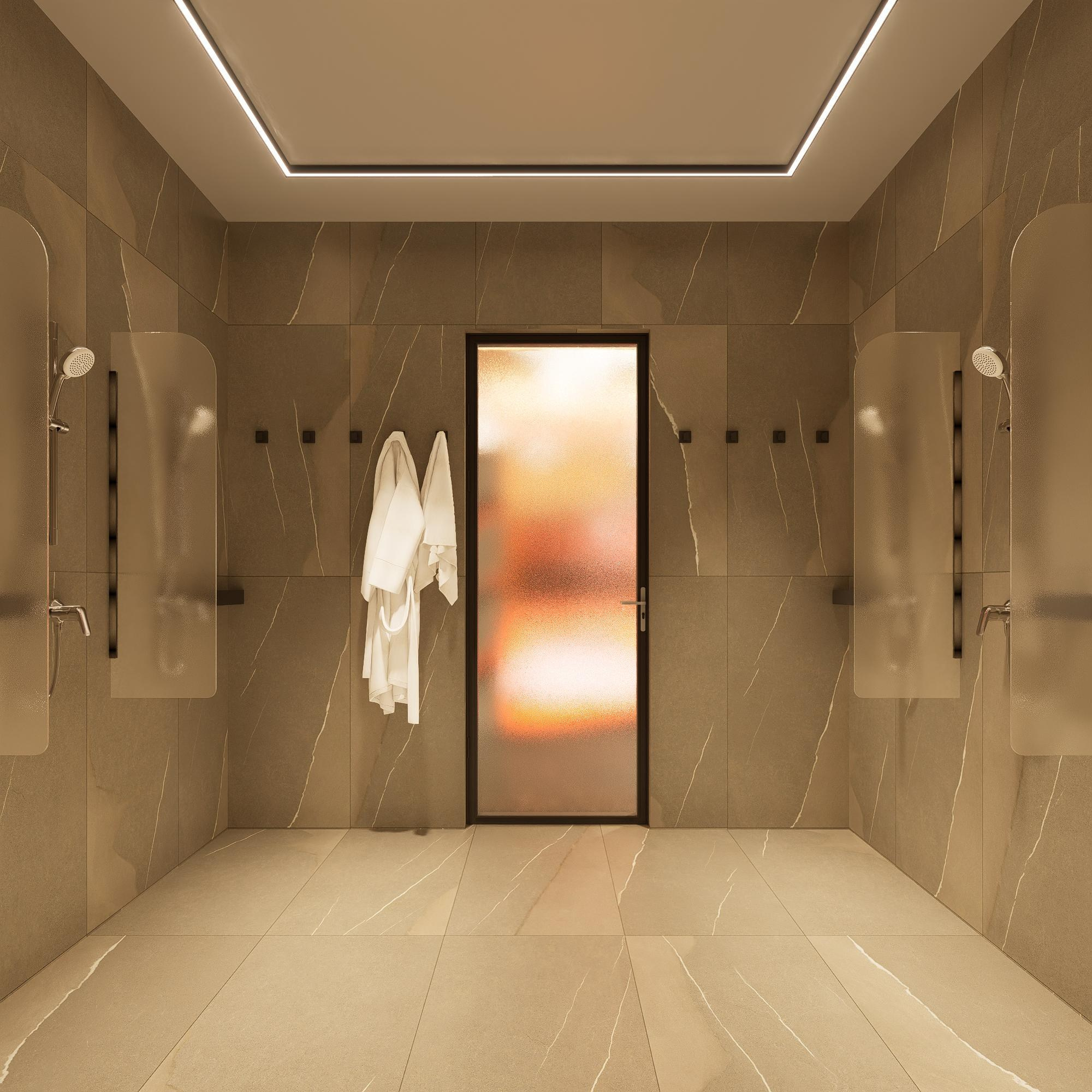 ХК «Амур» Раздевалка. Архитектурно-дизайнерское бюро ROOMS