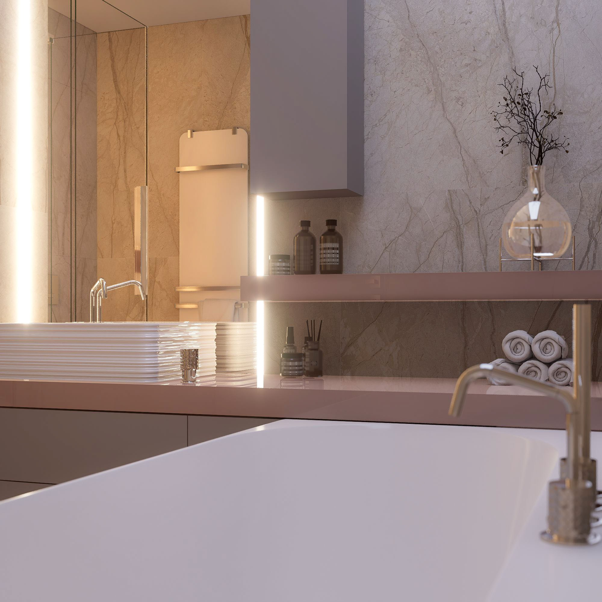 Квартира ЖК Дежнев-4. Архитектурно-дизайнерское бюро ROOMS