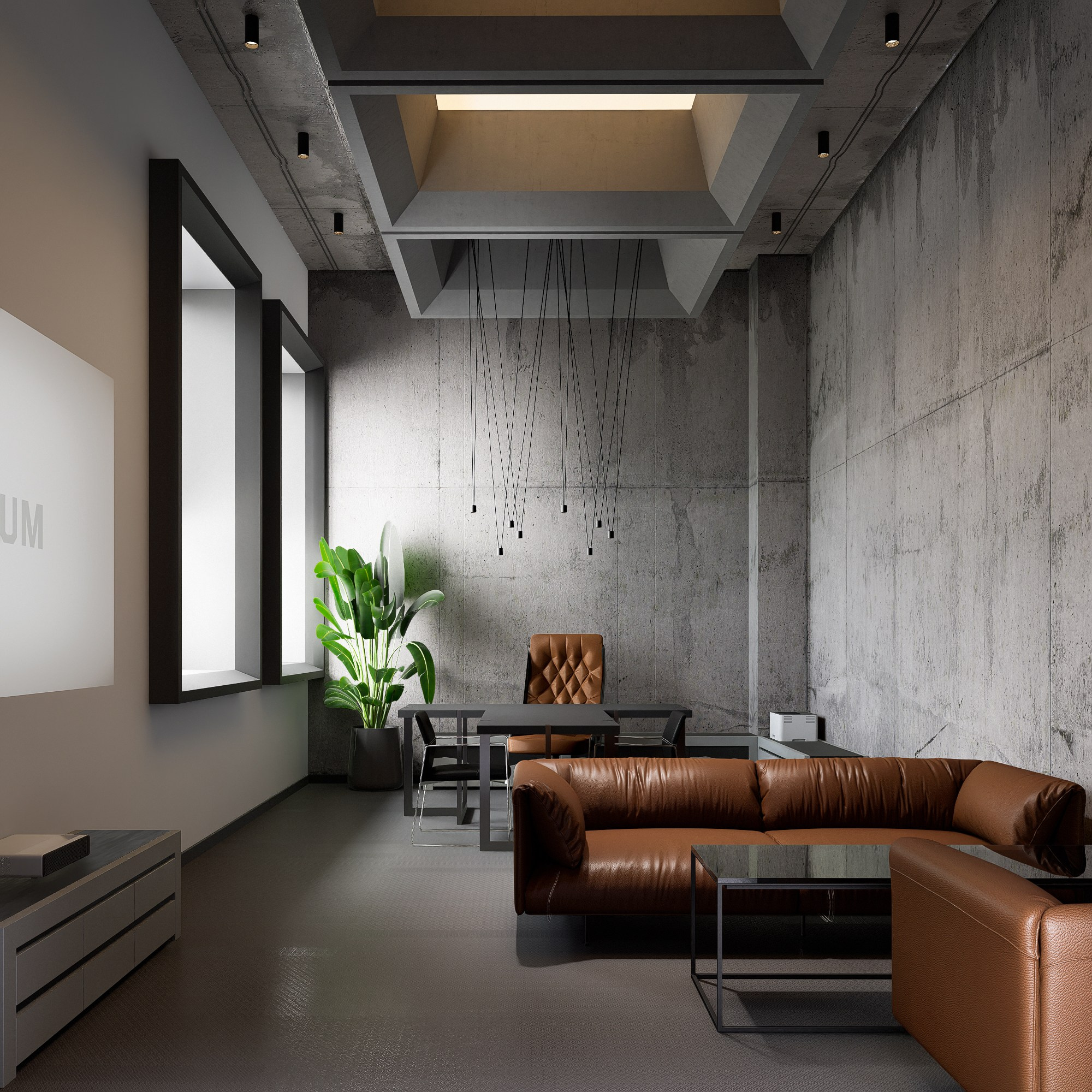 Дизайн проект офисных помещений компании REDRUM. Архитектурно-дизайнерское бюро ROOMS