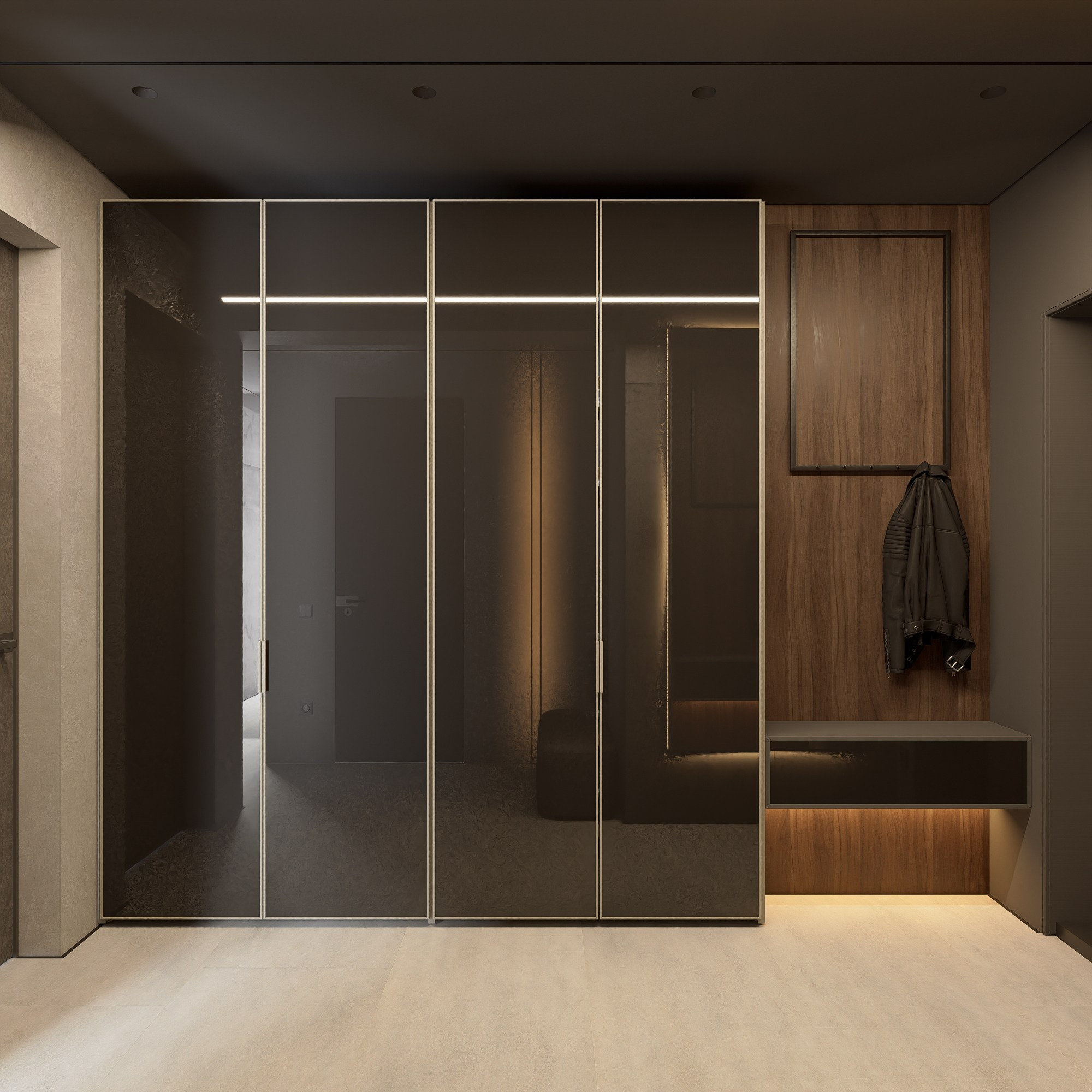 Квартира ЖК Полюса ЮГ 146. Архитектурно-дизайнерское бюро ROOMS