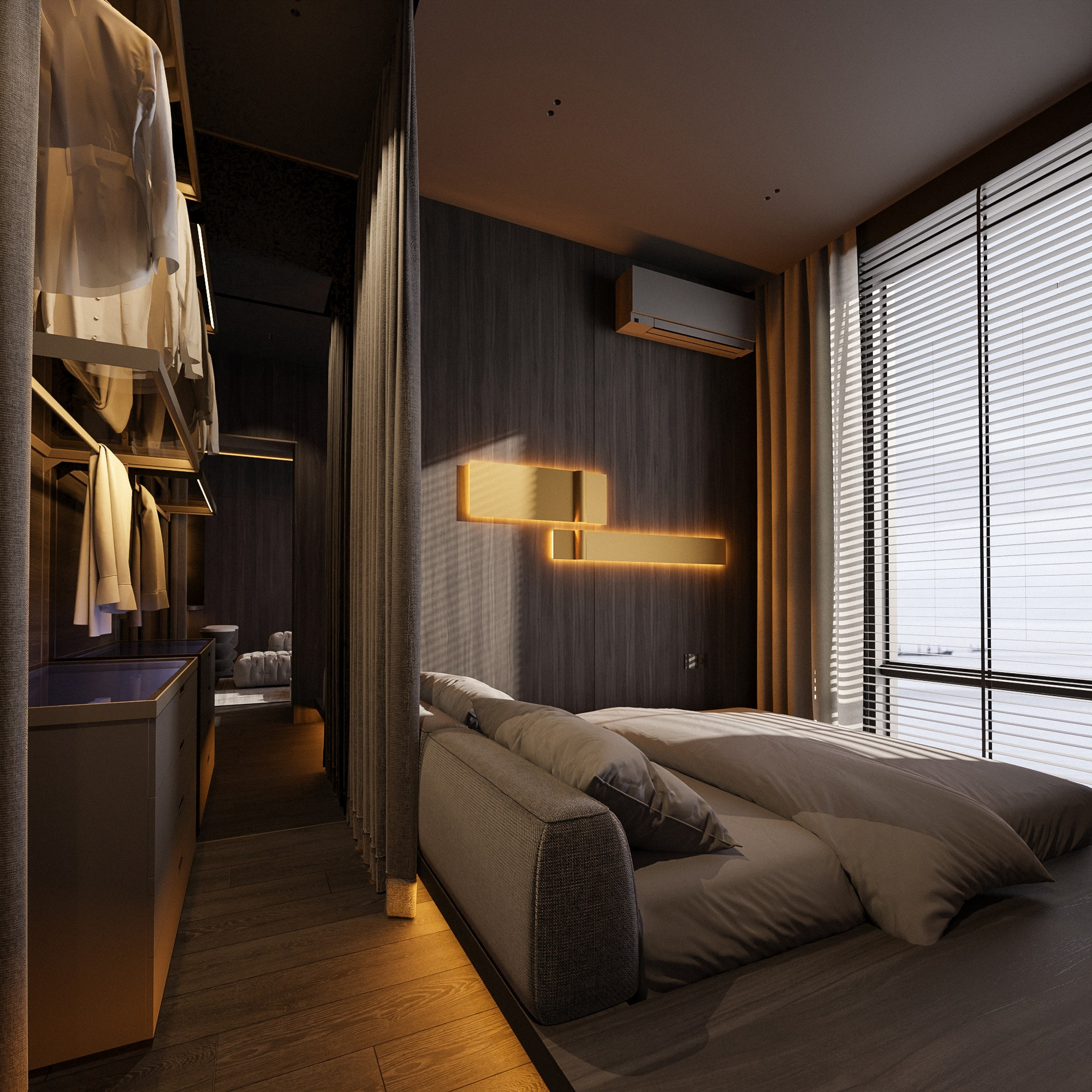 Квартира ЖК Премиум Парк г. Владивосток. Архитектурно-дизайнерское бюро ROOMS