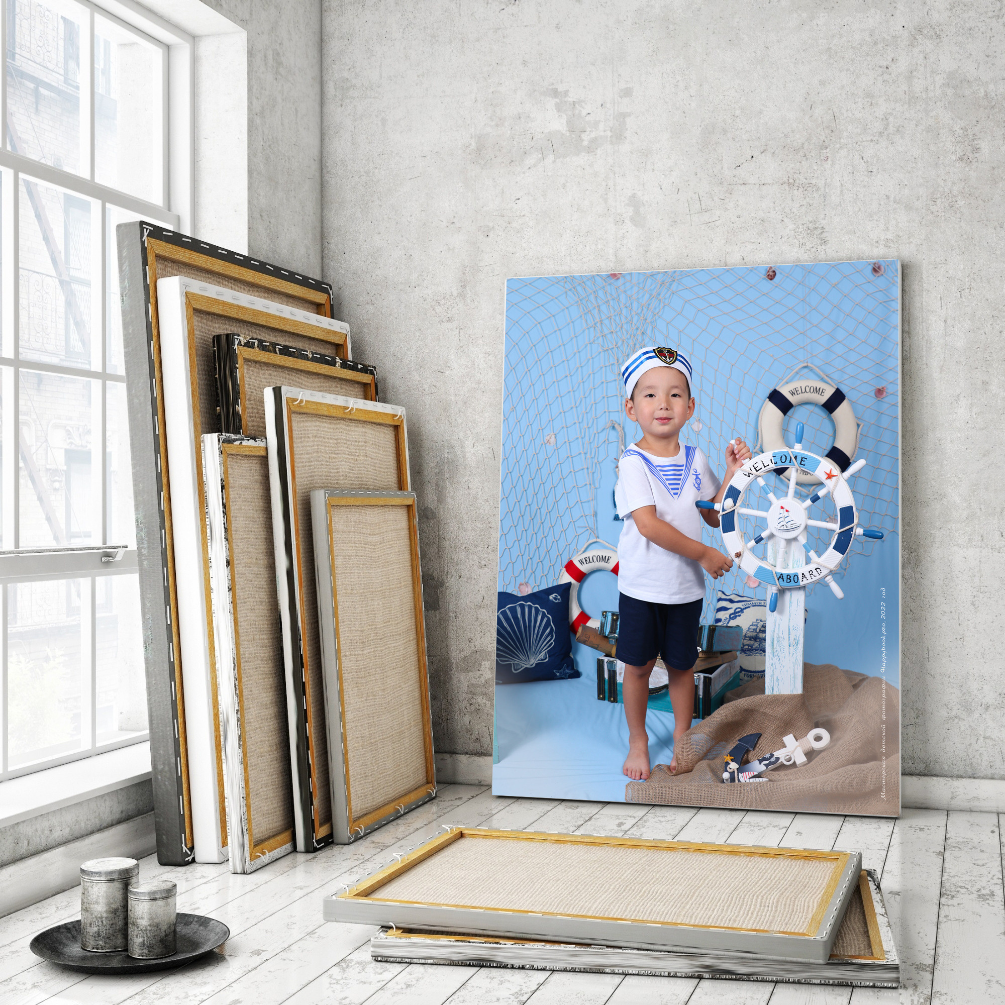 Фотосессия «Морячок». Детский фотограф в Алматы, виньетки, выпускной альбом Алматы