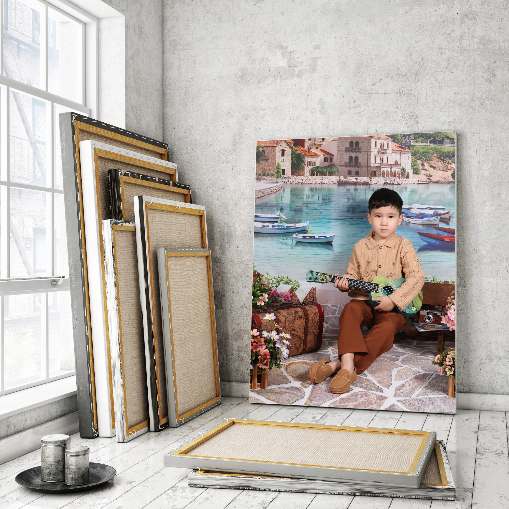 Путешественники. Детский фотограф в Алматы, виньетки, выпускной альбом Алматы