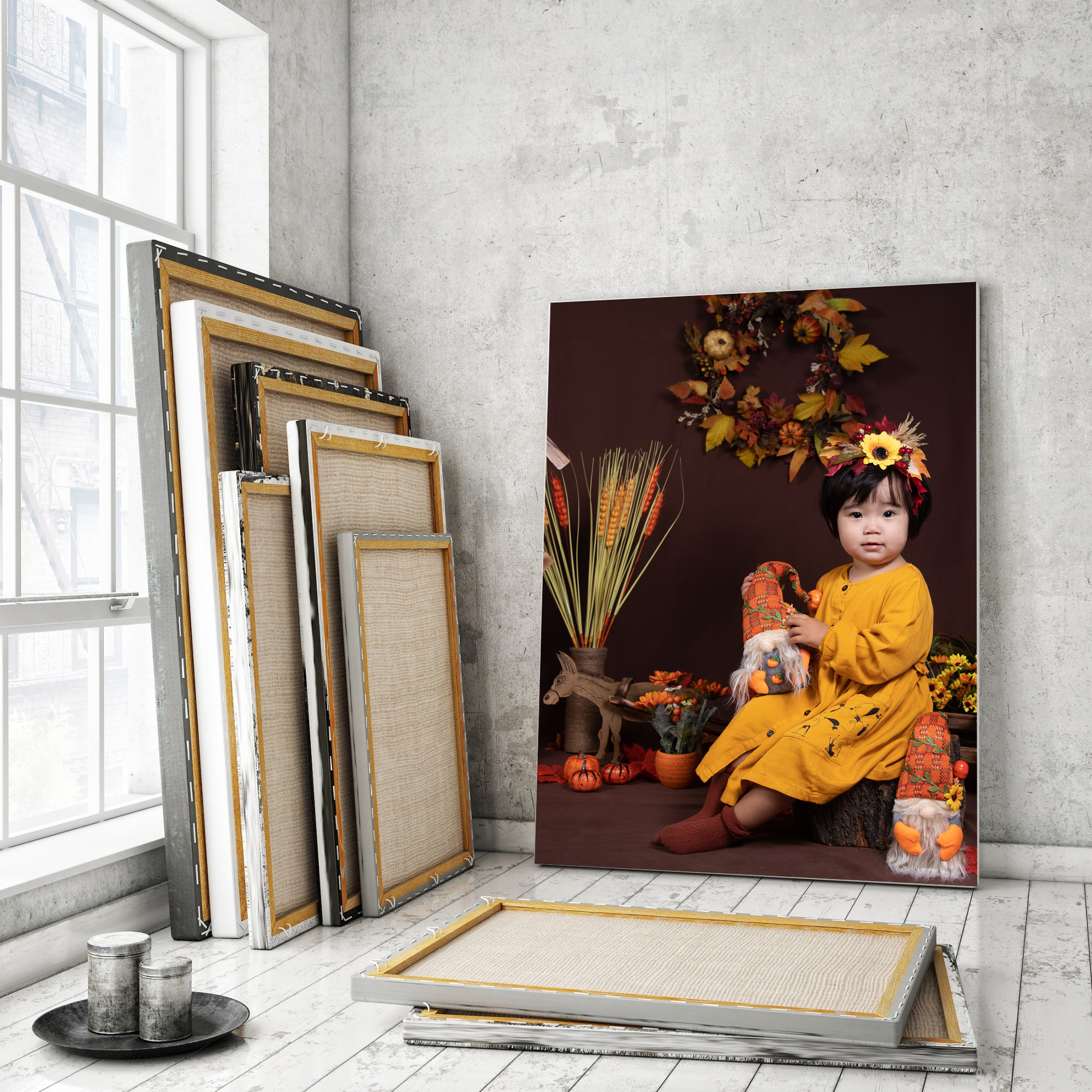 Краски осени. Детский фотограф в Алматы, виньетки, выпускной альбом Алматы