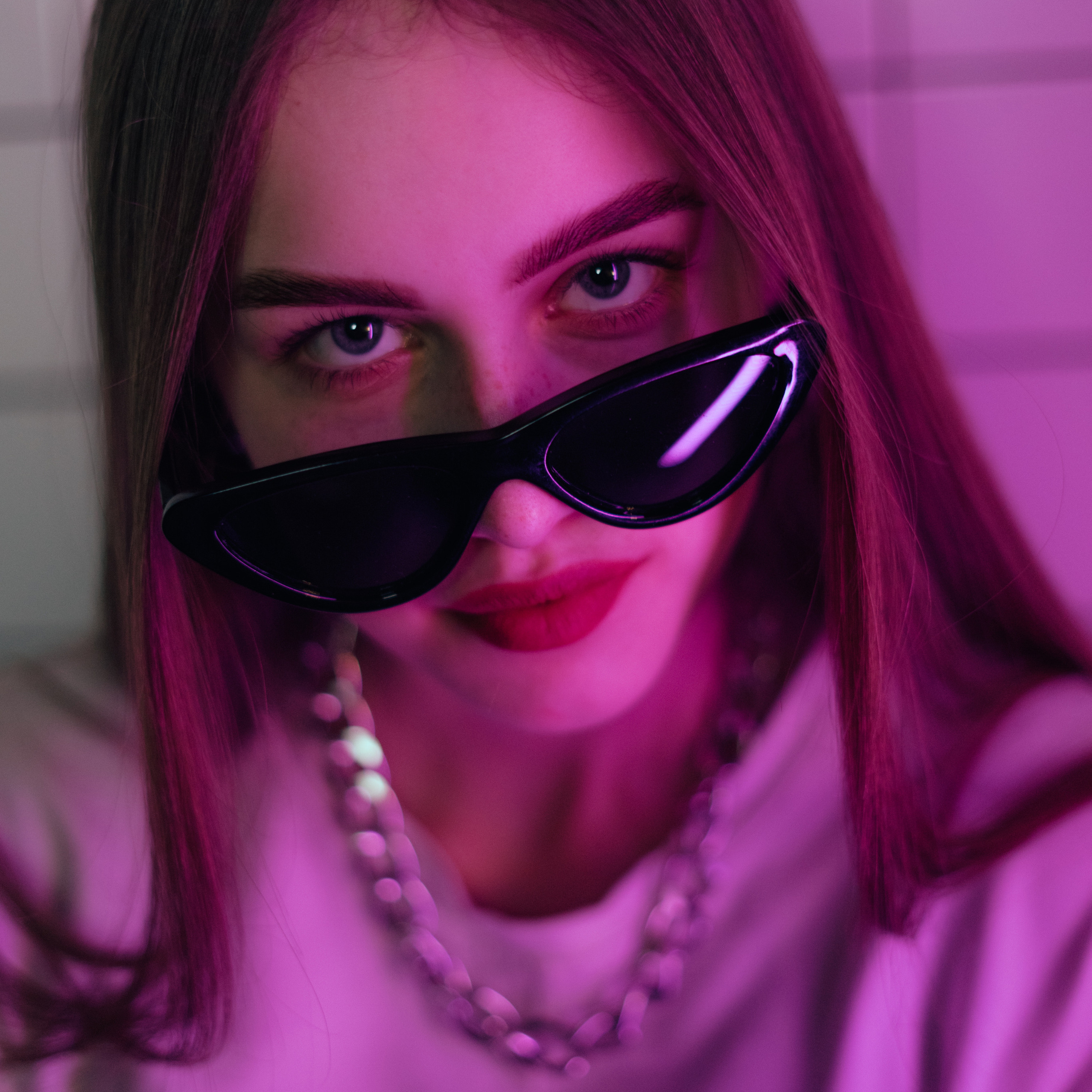 Фотосессия с цветом, была сделана в фотостудии