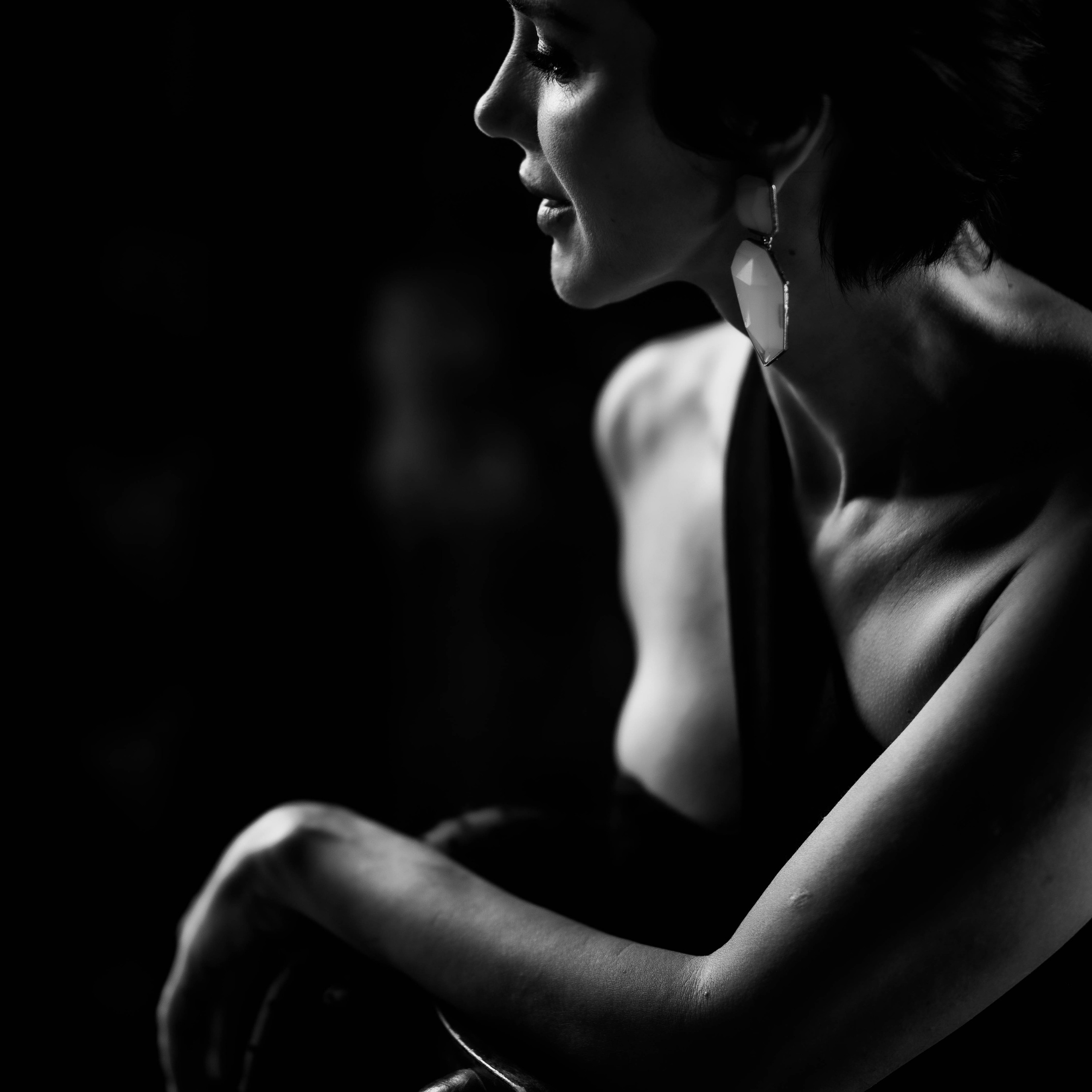 Чёрно-белый портрет. ЧБ Фотограф Ольга Лесли