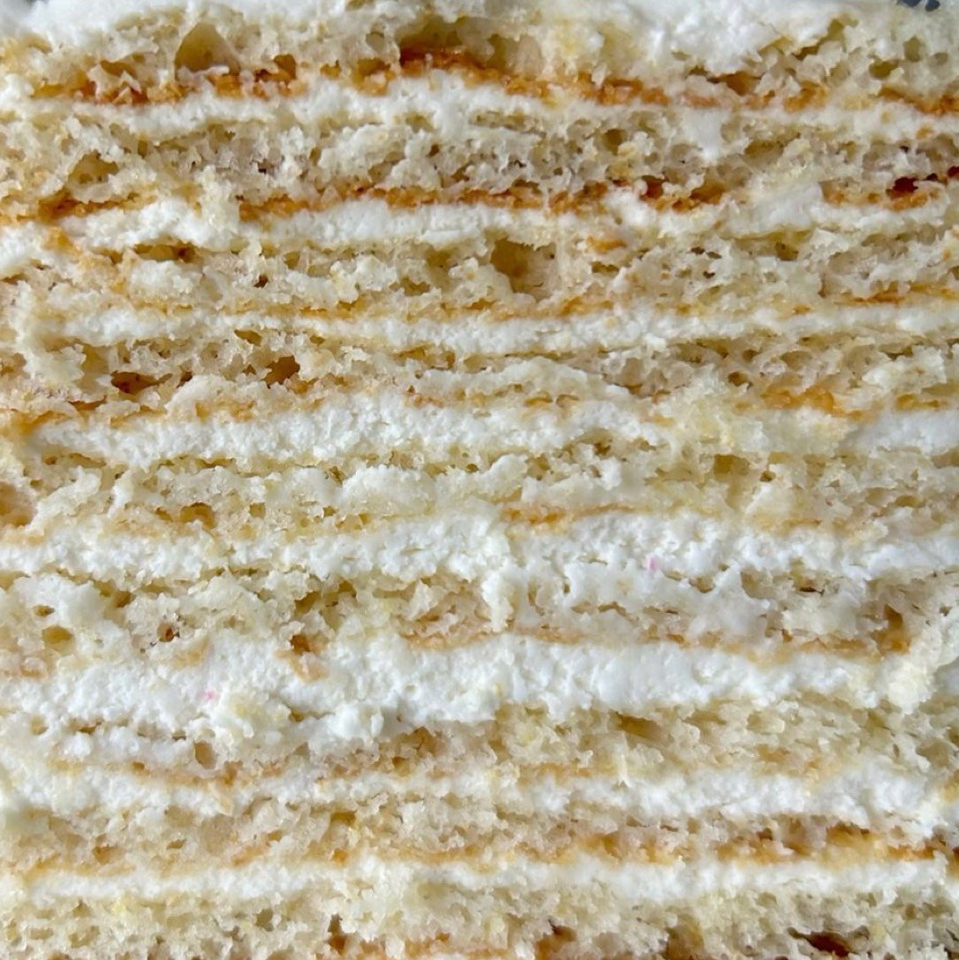 Разрез торта Молочная девочка