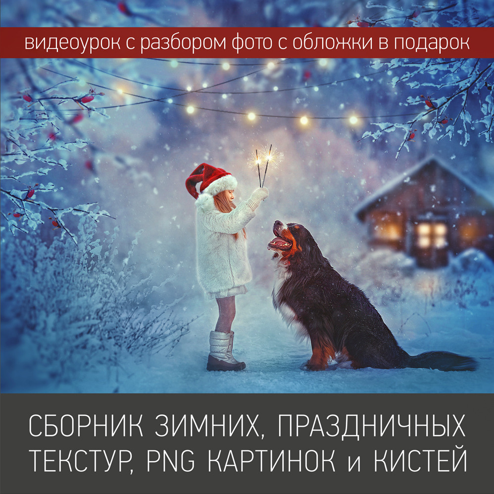 Сборник зимних PNG картинок и материалов. Фотохудожник Анна Гис