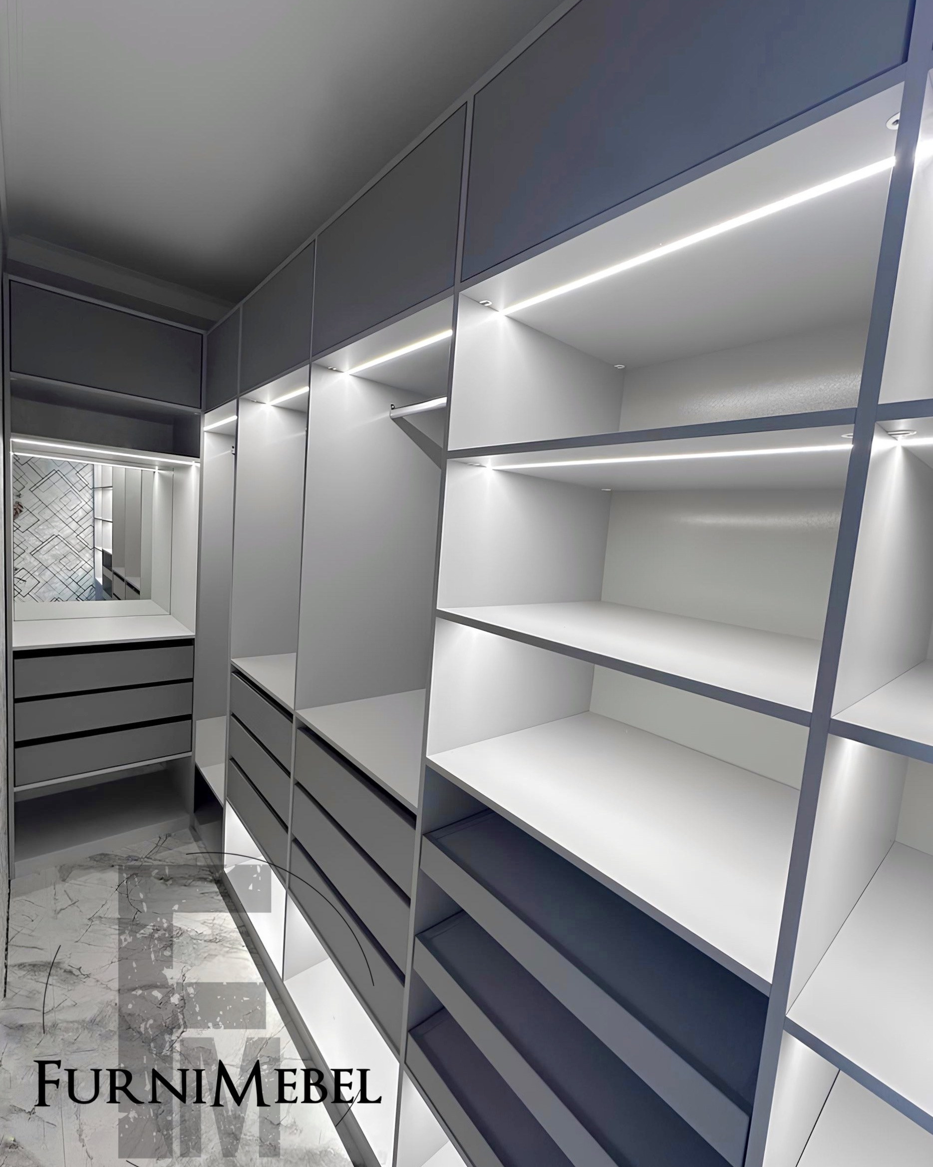 Шкафы в спальню, гостиную, детскую, ванную на заказ по индивидуальным размерам