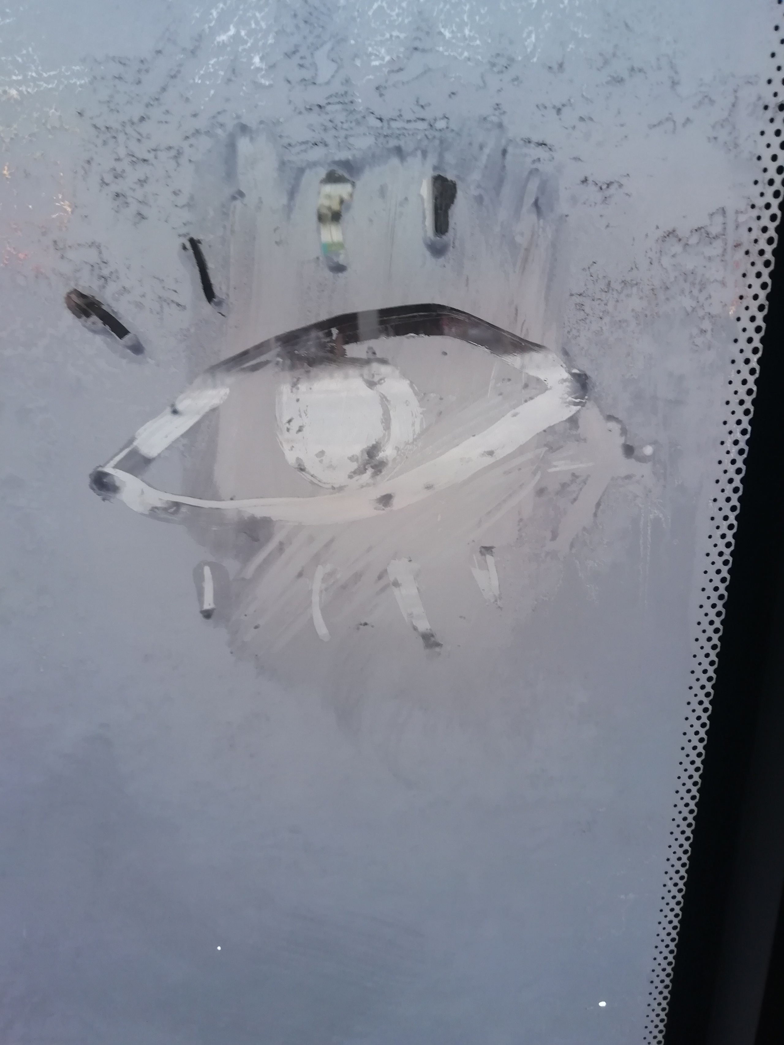 Рисункинаокнахавтобуса. Художник Рыбак Николай