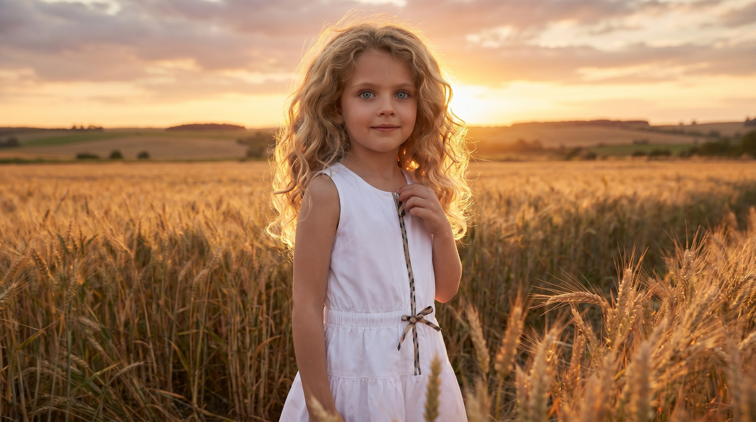 ПОРТФОЛИО РЕКЛАМНОЙ КАМПАНИИ «BURBERRY KIDS: ЗОЛОТОЕ ПОЛЕ» Детский хлопковый сарафан. FOTOELA. Элеонора Щербакова — фотограф счастья в Тамбове