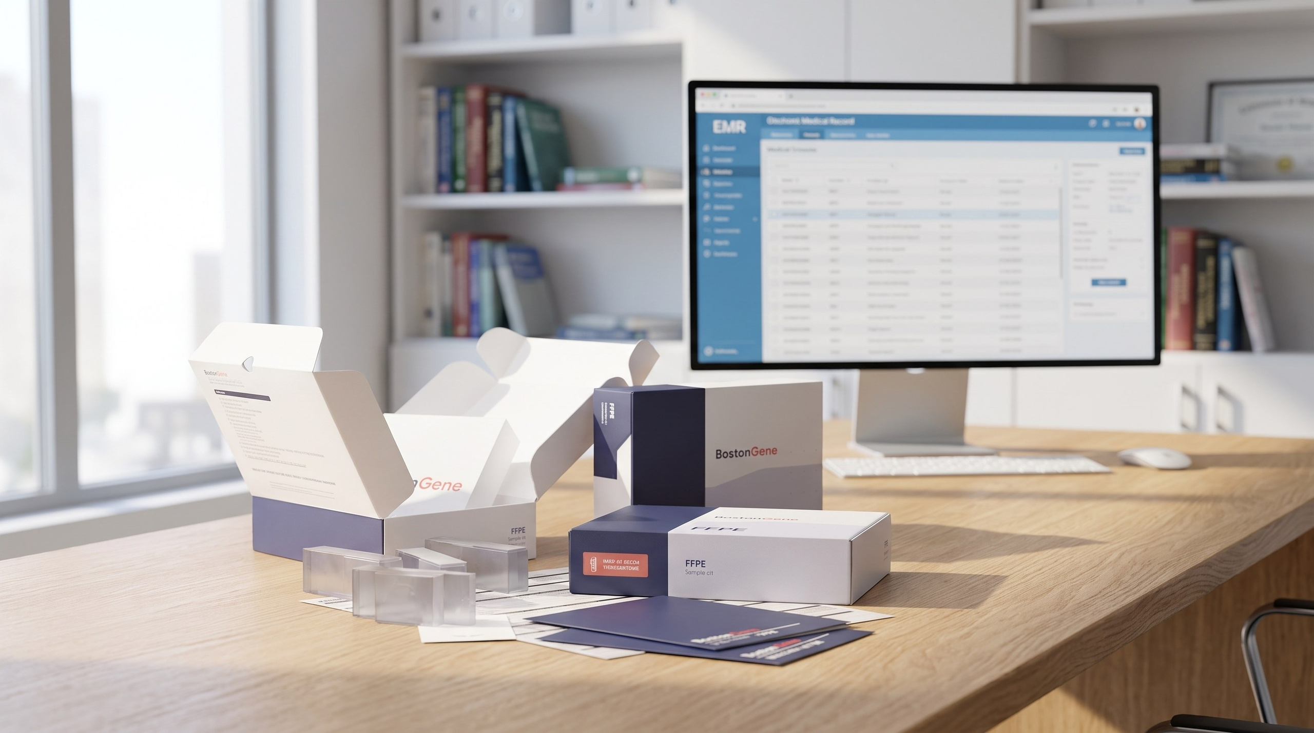 Packaging BostonGene / 2023. Aleksandra Bulgakova, packaging and identity