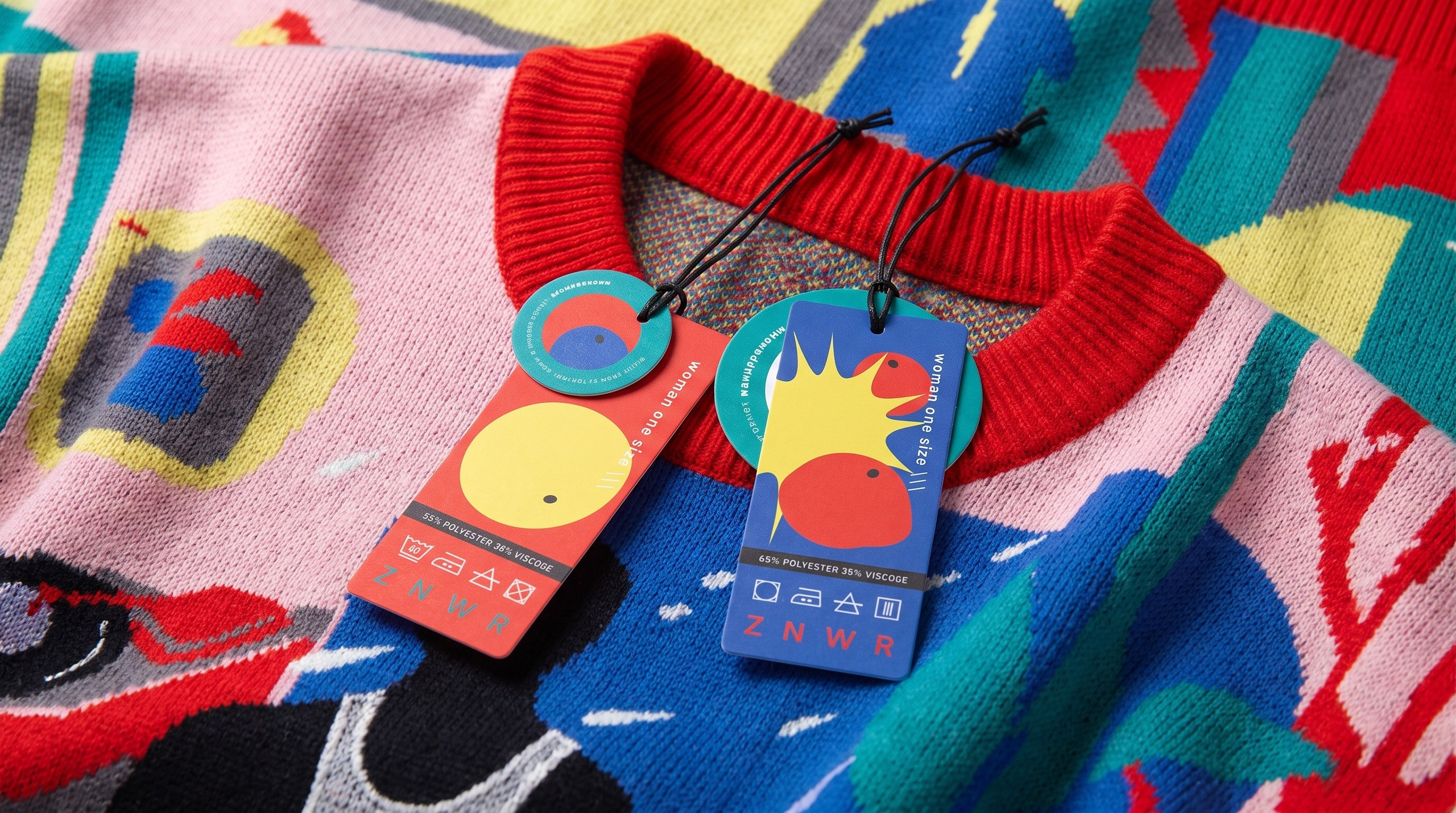ZNWR labels. Aleksandra Bulgakova, packaging and identity