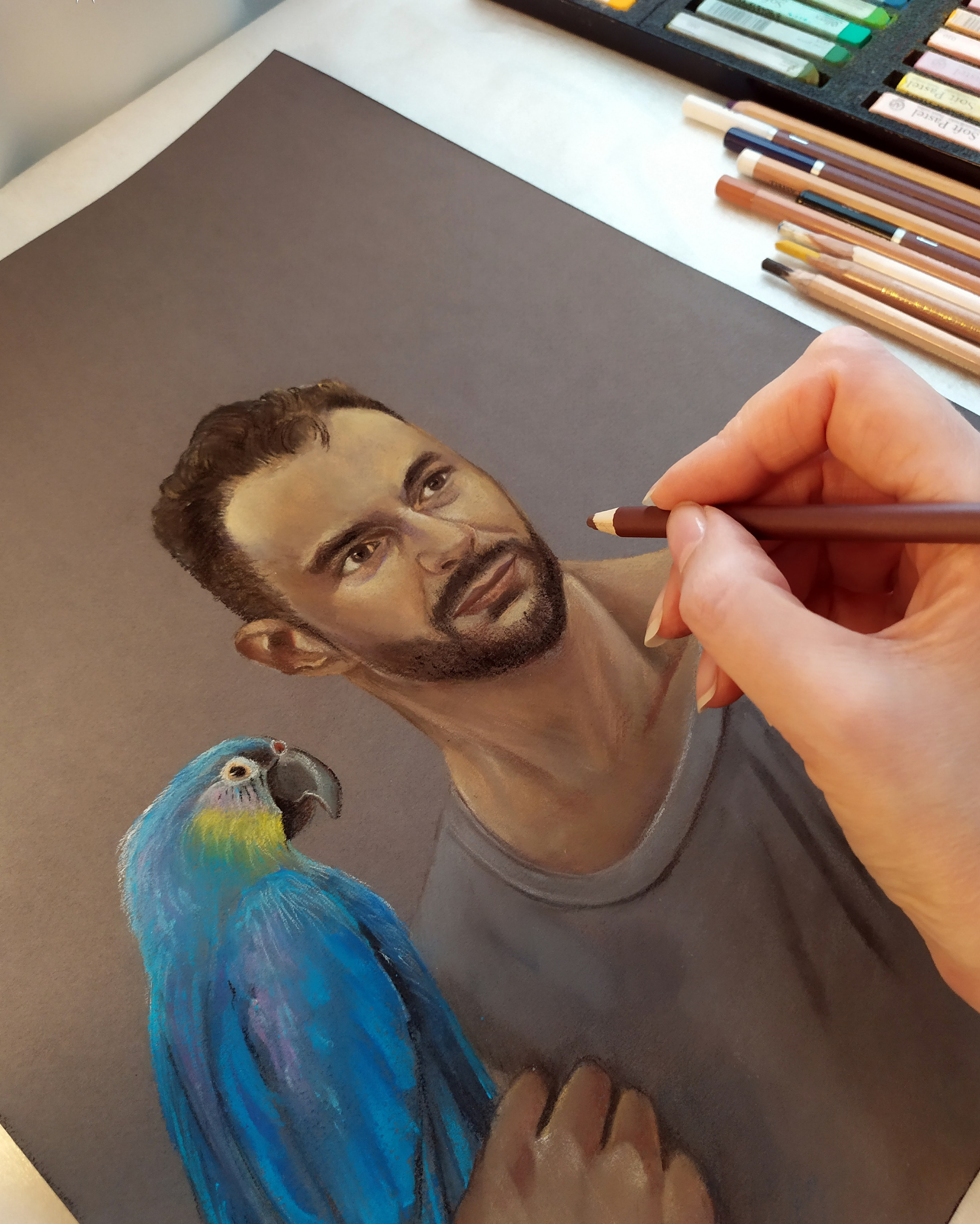 服務. 根據照片訂購繪畫和肖像。藝術家 Sofia Rechling