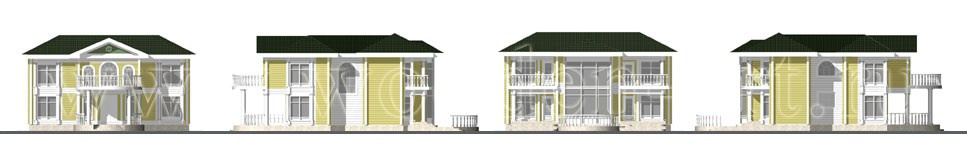 «Усадьба» 443 кв. м. Проекты деревянных домов