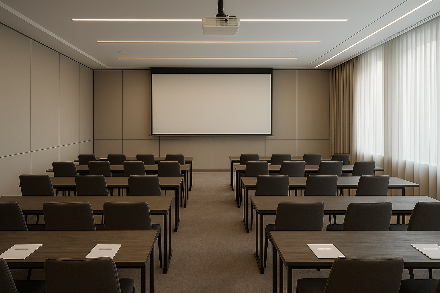 Интерьер конференц-зала в пятизвездочном отеле