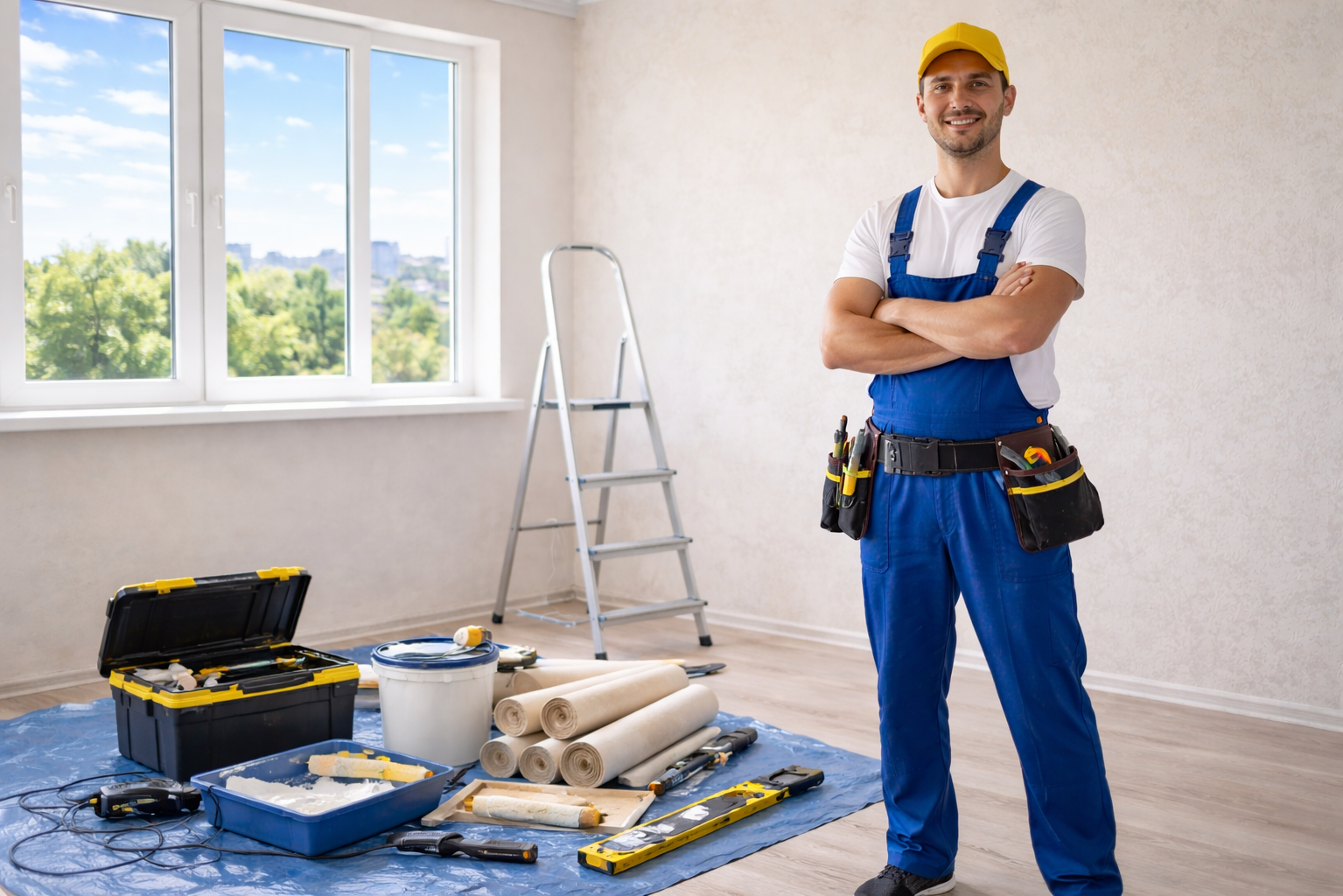 Процесс косметического ремонта