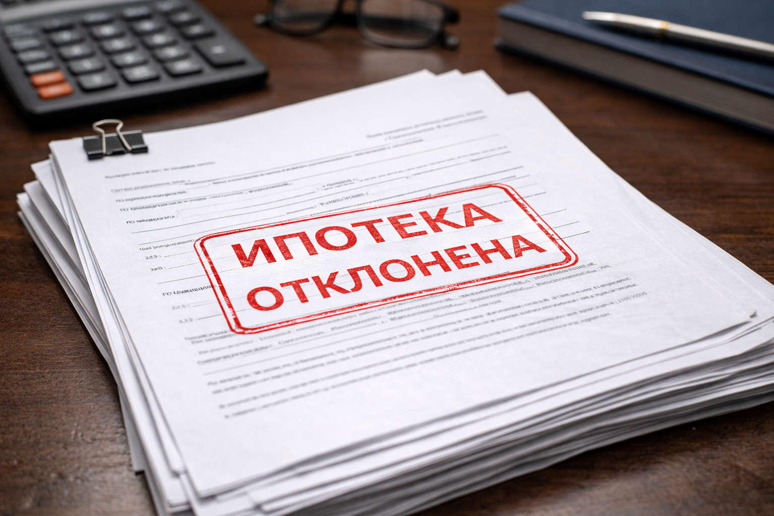 Отклонение запроса на ипотеку по недвижимости