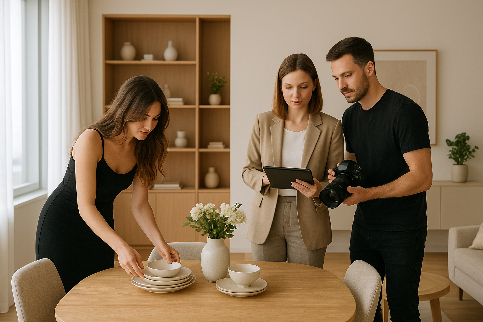 Процесс интерьерной съёмки квартиры для дизайнера